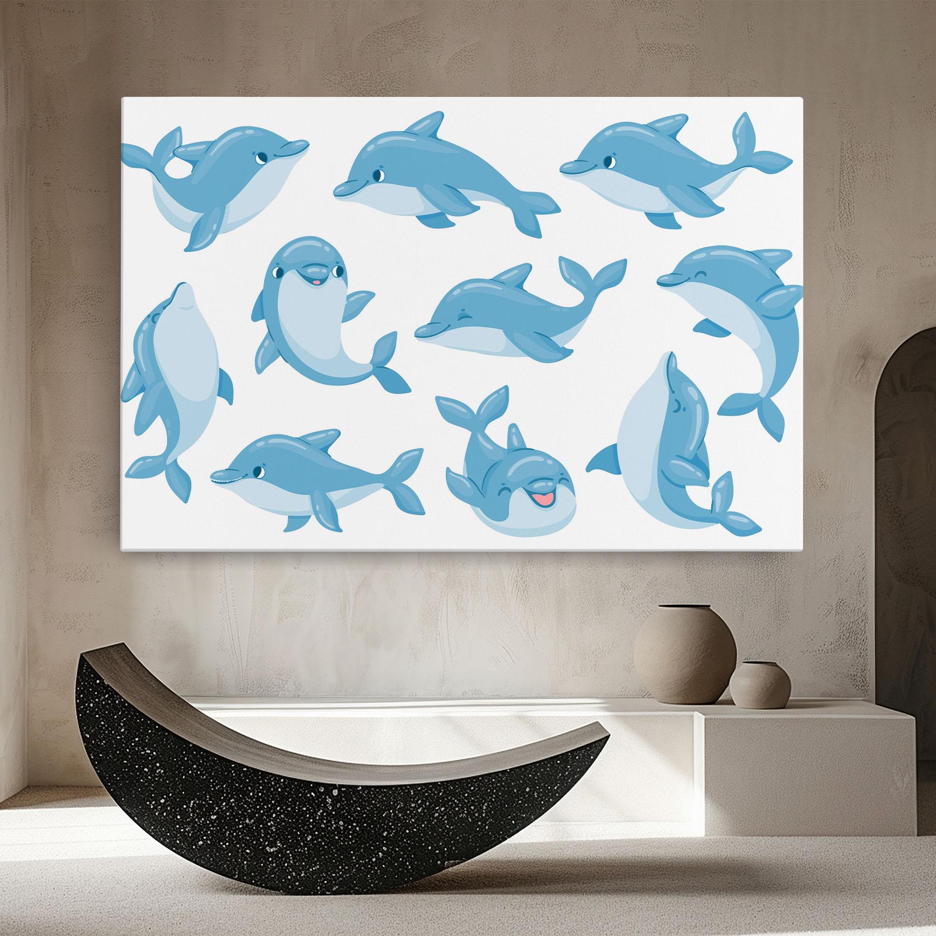 Leinwandbild Dolphin mockup 8