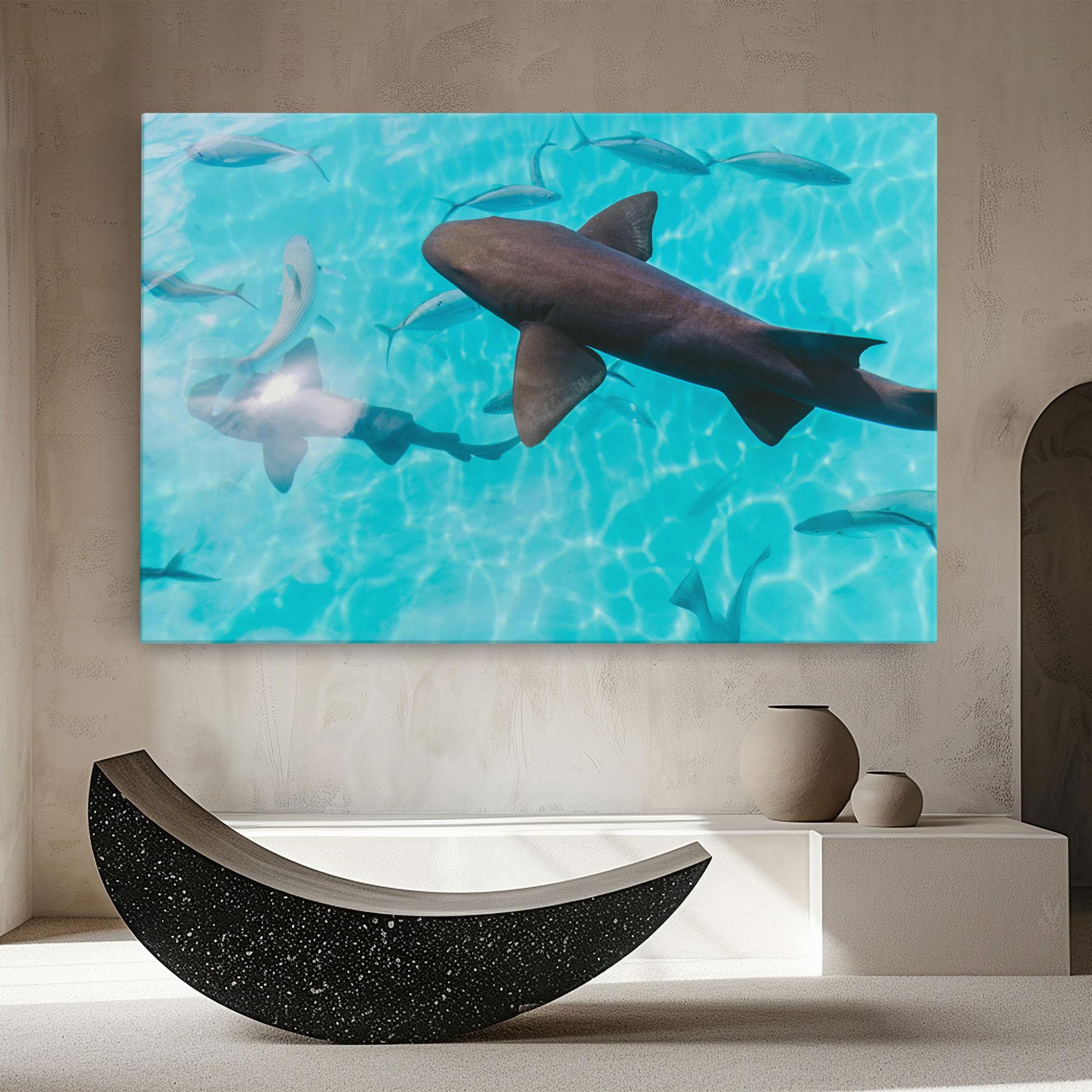 Leinwandbild Pretty Shark mockup 8