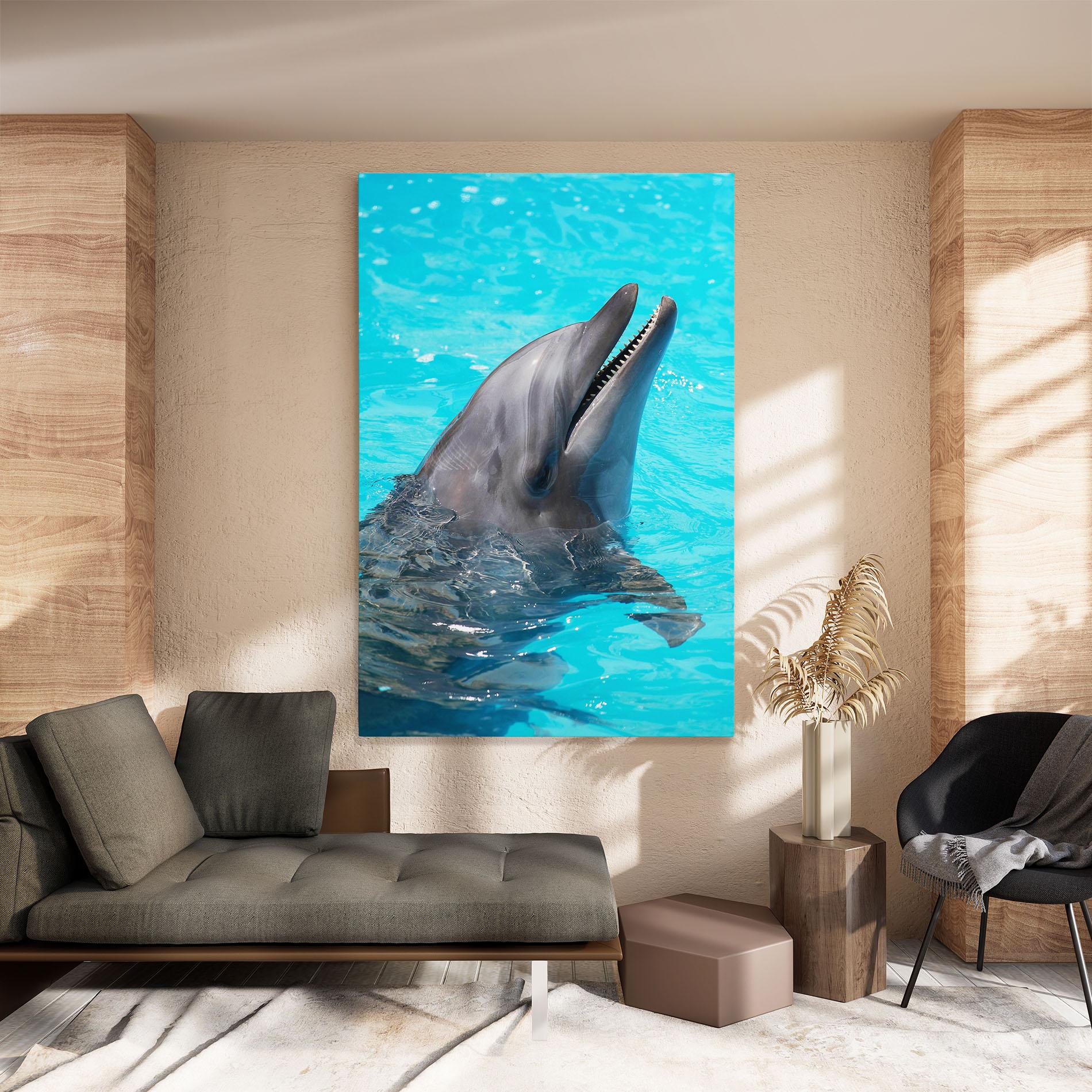 Leinwandbild Trained Dolphin mockup 8