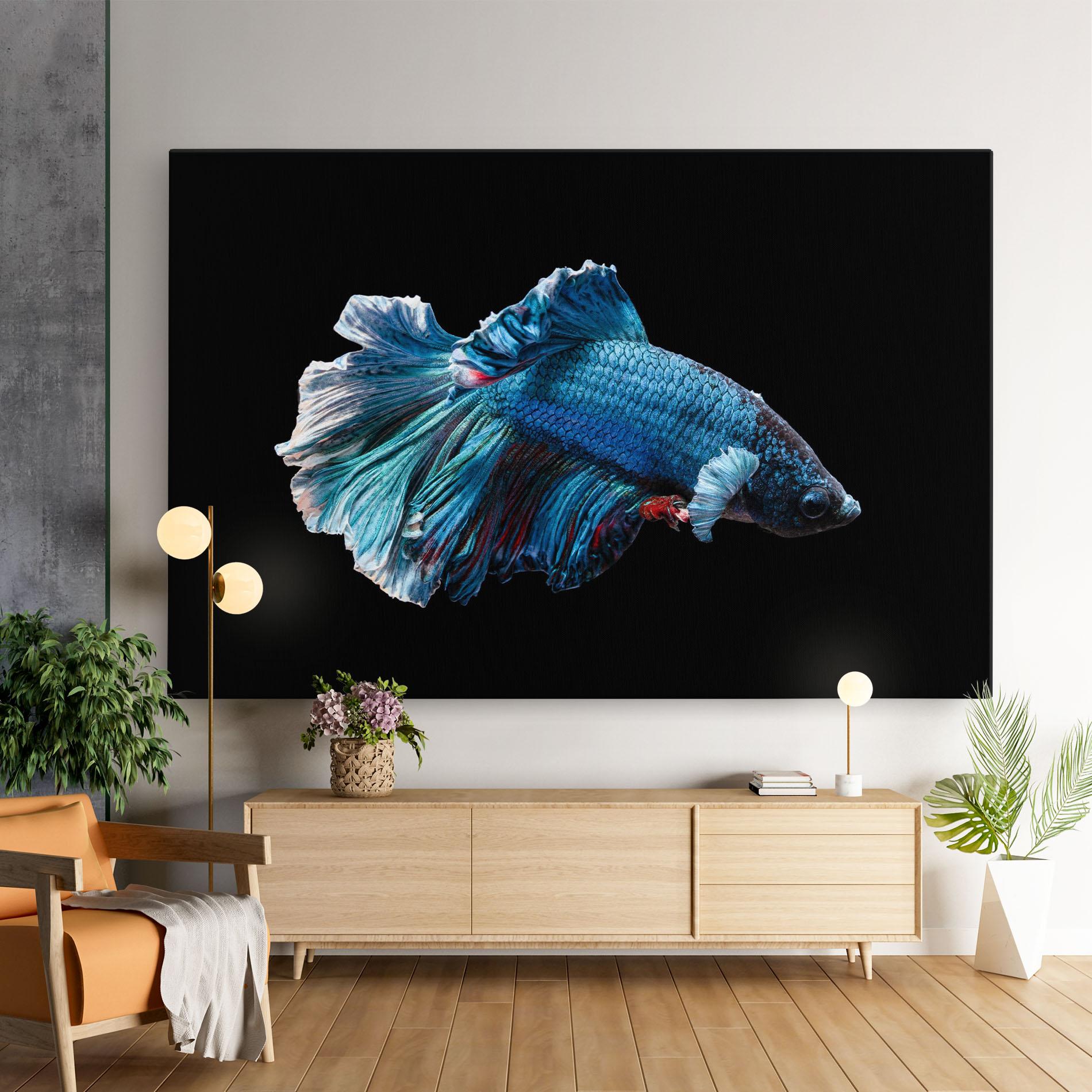 Leinwandbild Blue Betta mockup 9