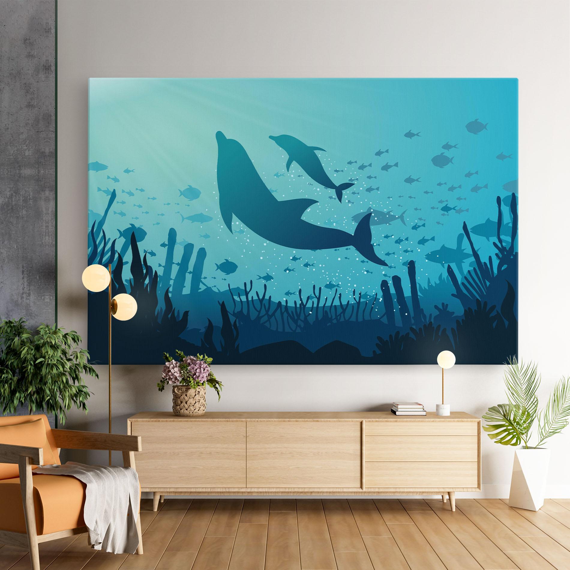 Leinwandbild Blue Ocean mockup 9
