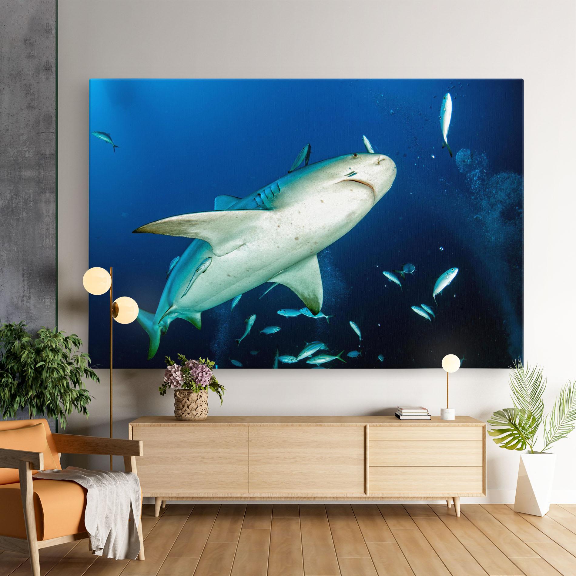 Leinwandbild Bull Shark mockup 9