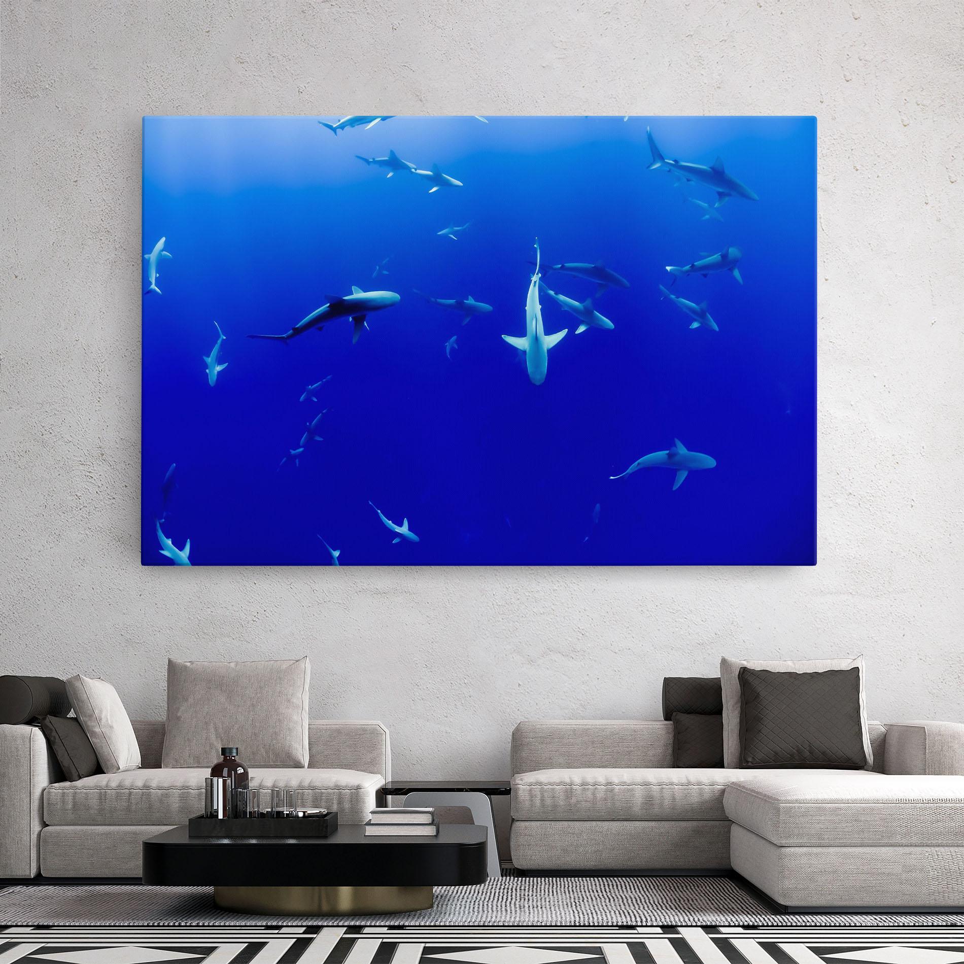 Leinwandbild Baby Sharks mockup 2