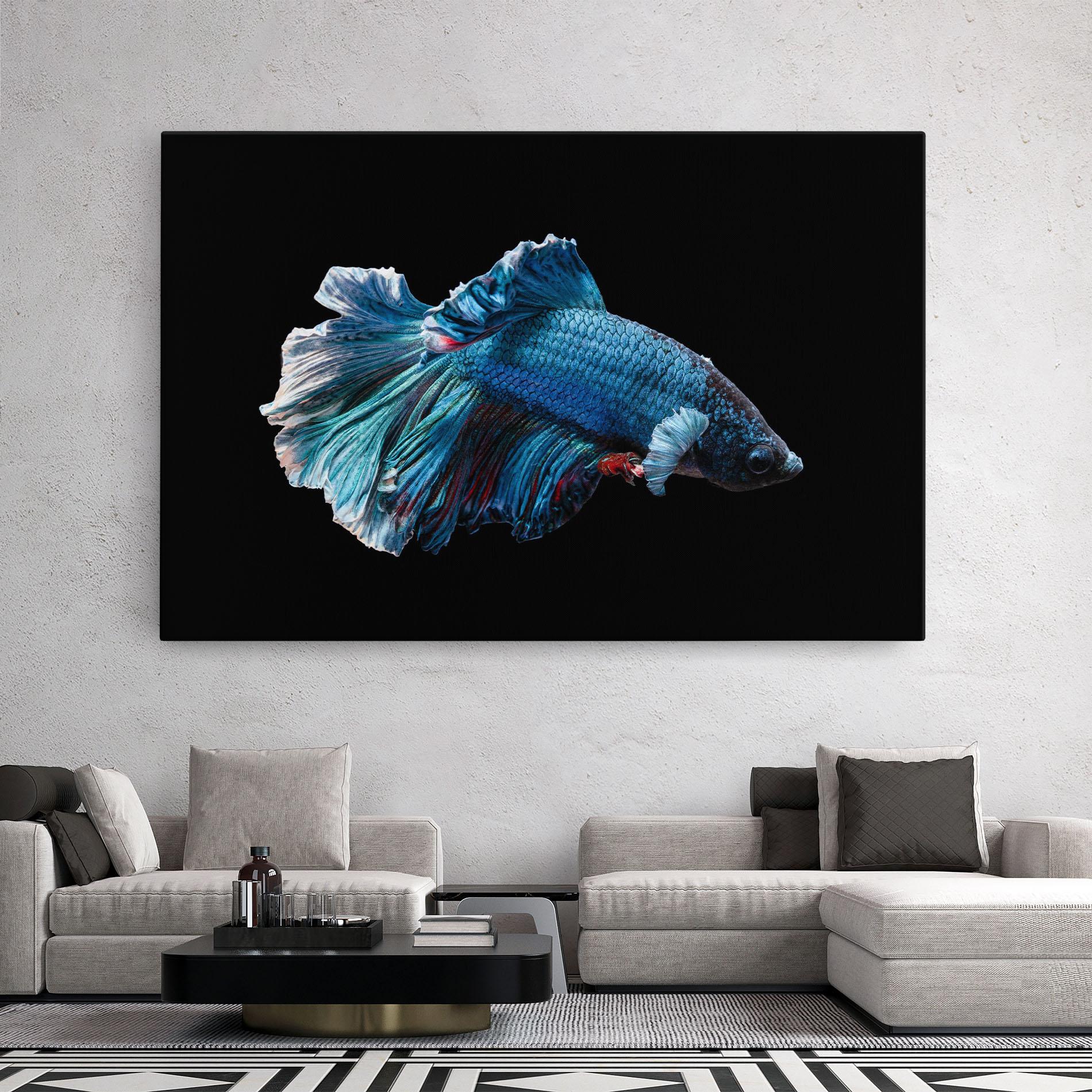 Leinwandbild Blue Betta mockup 2