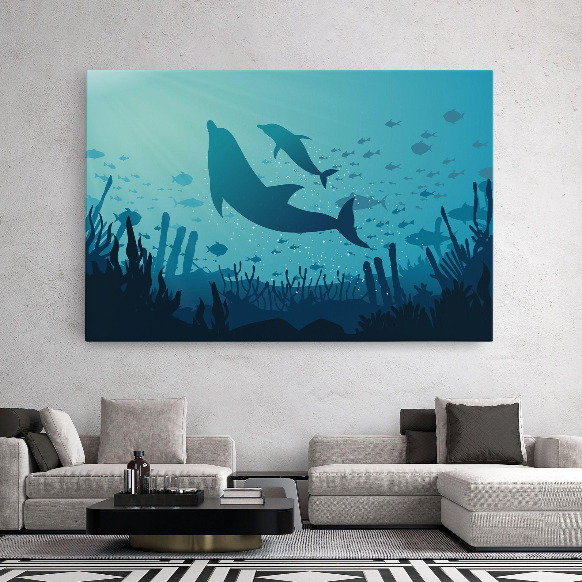Leinwandbild Blue Ocean mockup 2