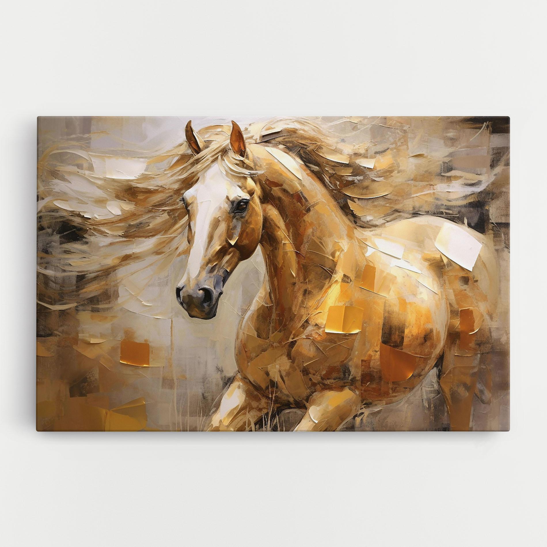 Leinwandbild Light Brown Horse mockup 0