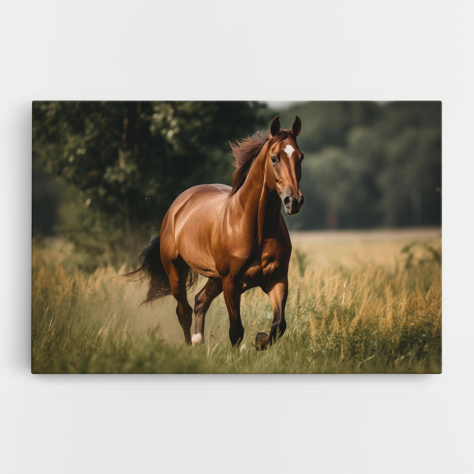 Leinwandbild Wild Horse Running mockup 0