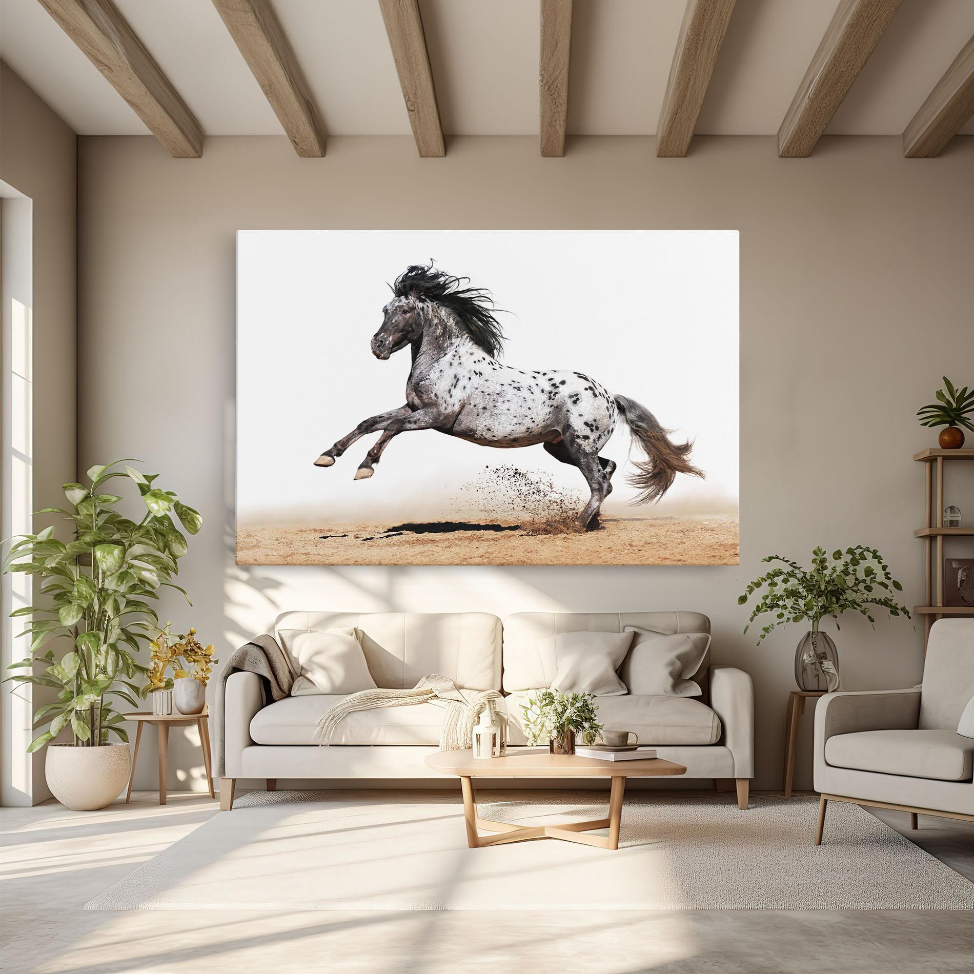 Leinwandbild Appaloosa Horse Running mockup 6