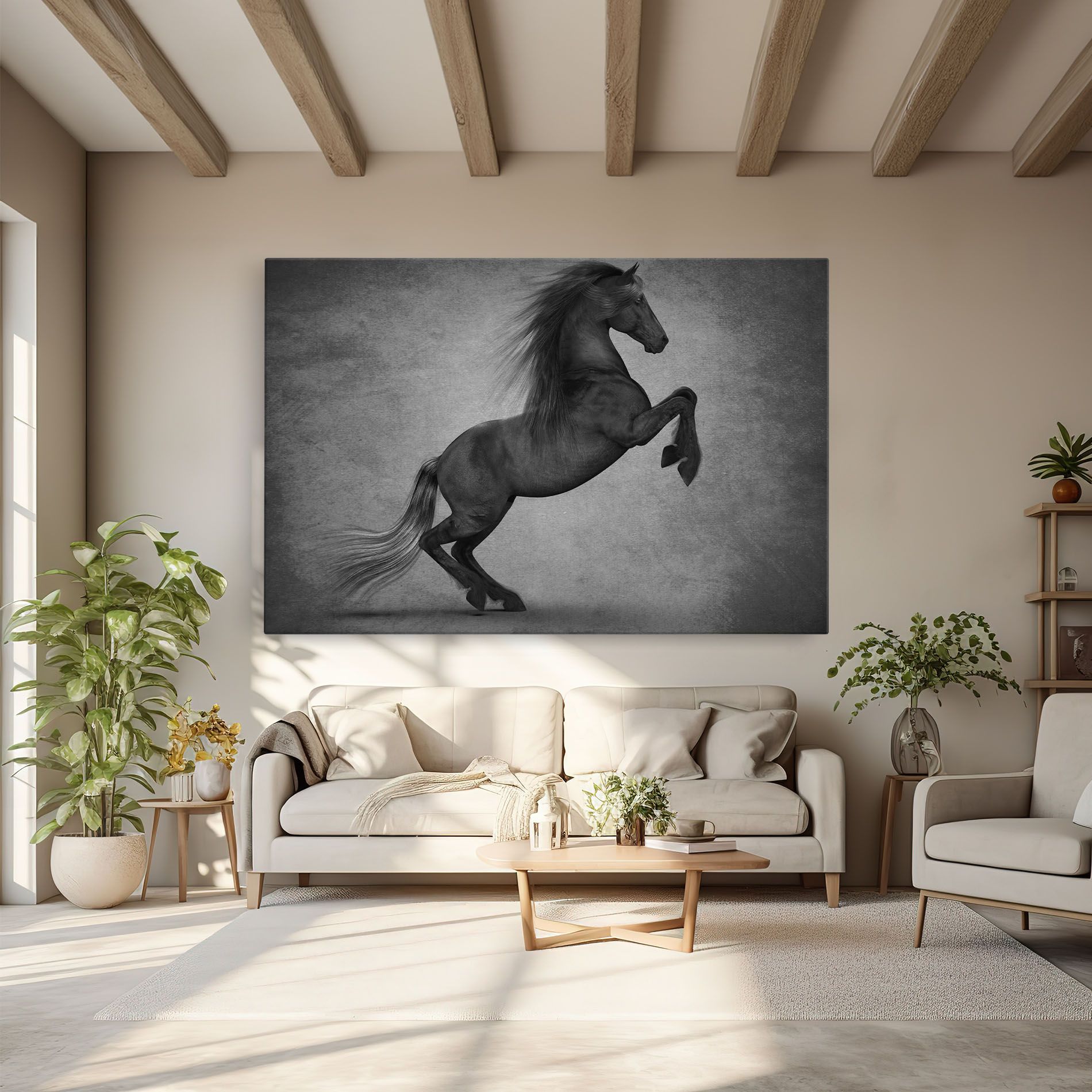 Black Horse Jumping mockup 6