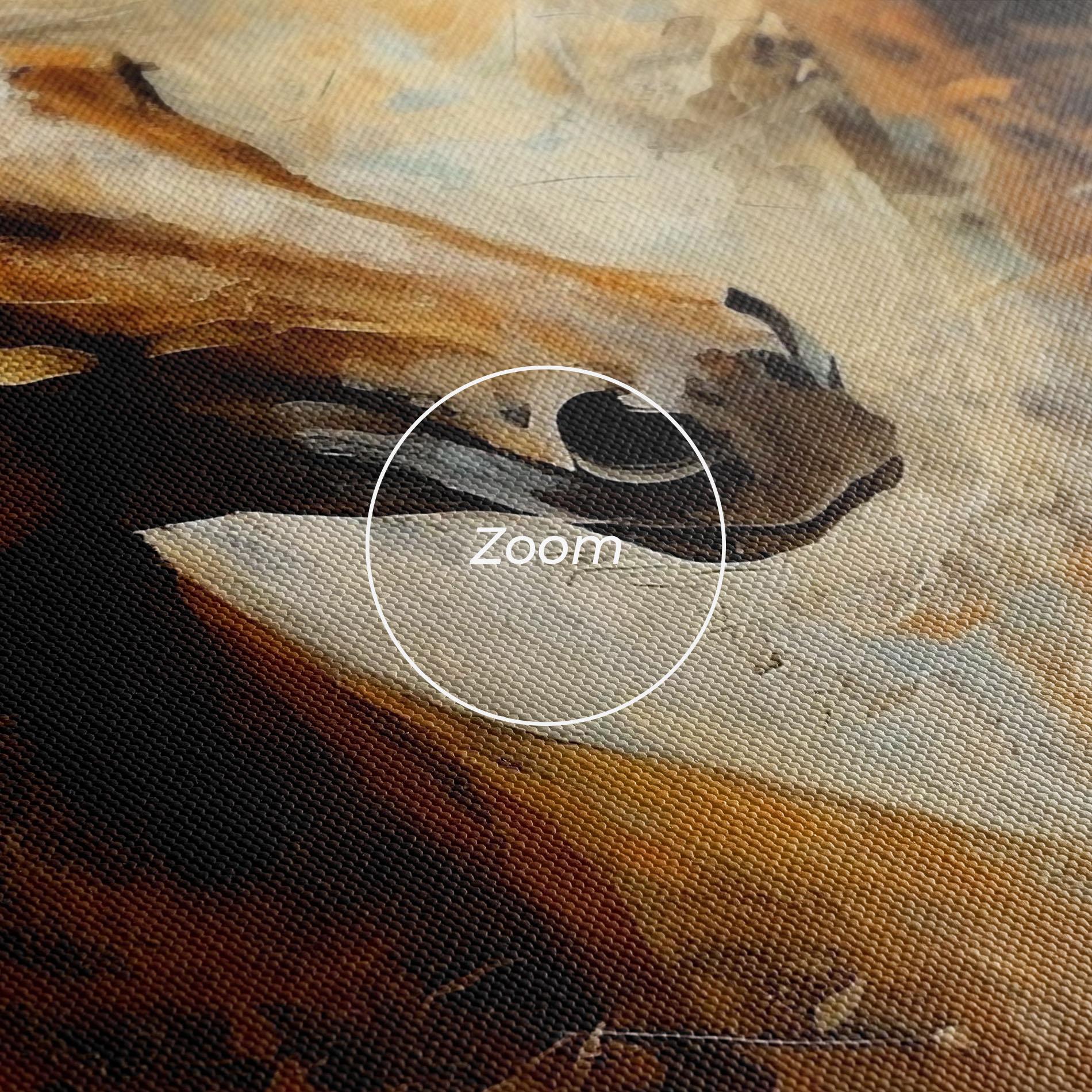 Leinwandbild Brown Horses Staying mockup 3