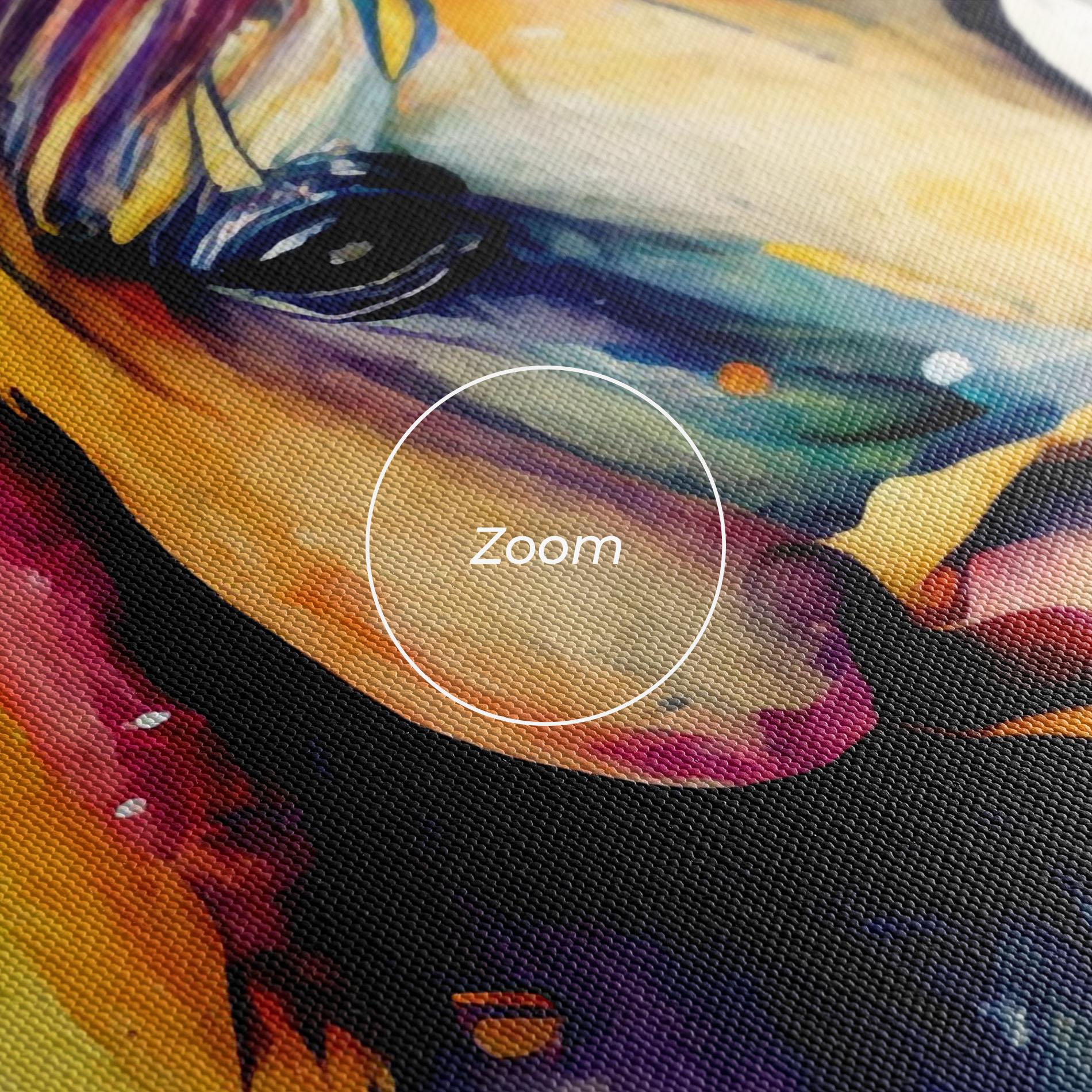 Leinwandbild Colorful Horse mockup 3