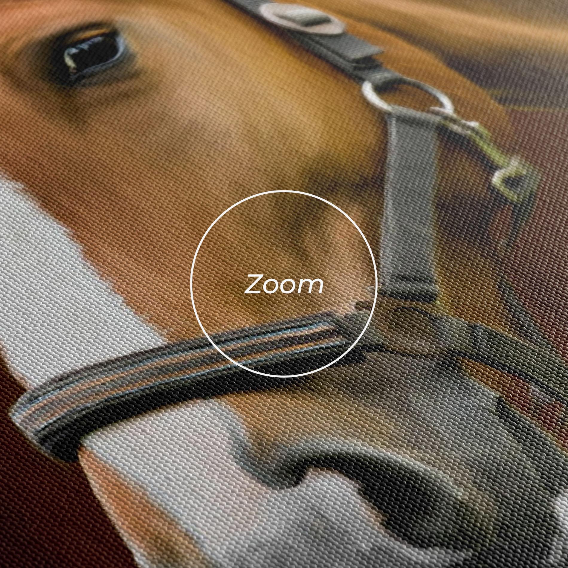 Leinwandbild Digital Painted Horse mockup 3