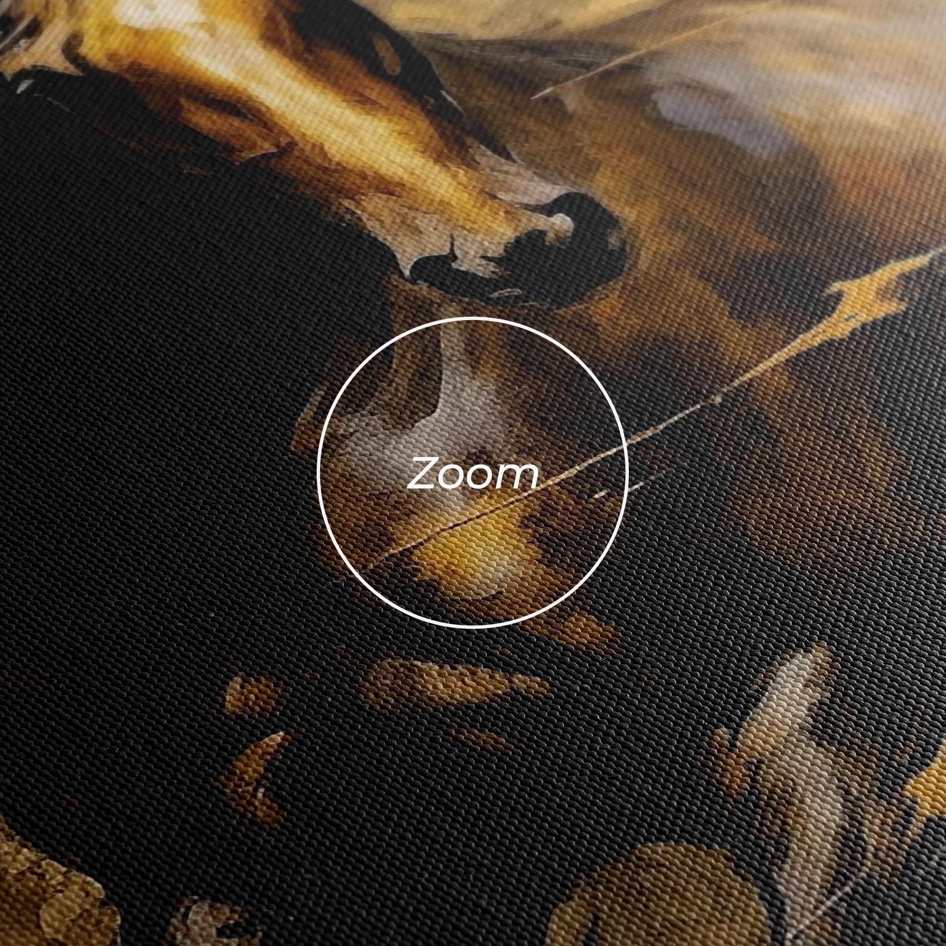 Leinwandbild Gold Brown Horse mockup 3