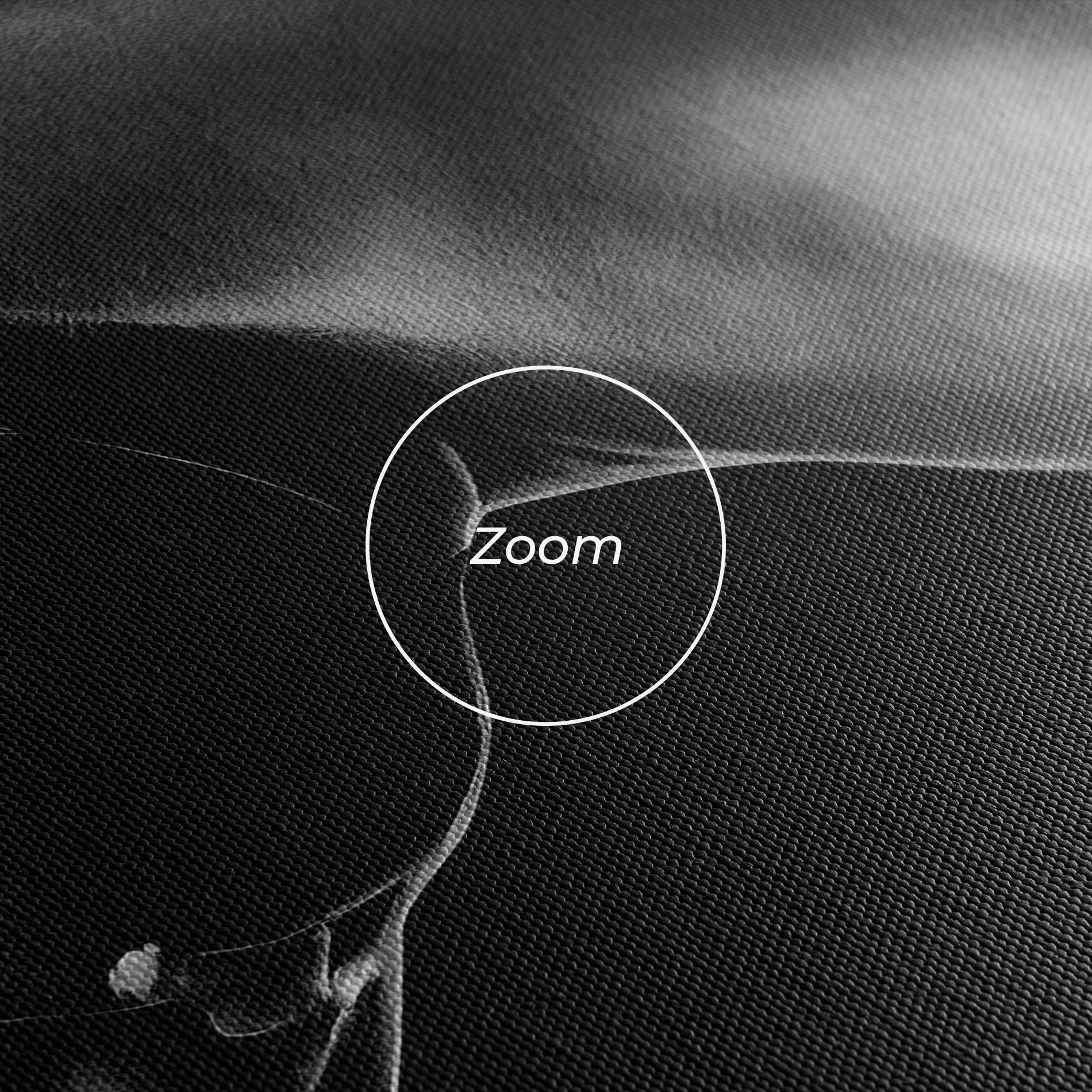 Leinwandbild Gray Horse Profile mockup 3