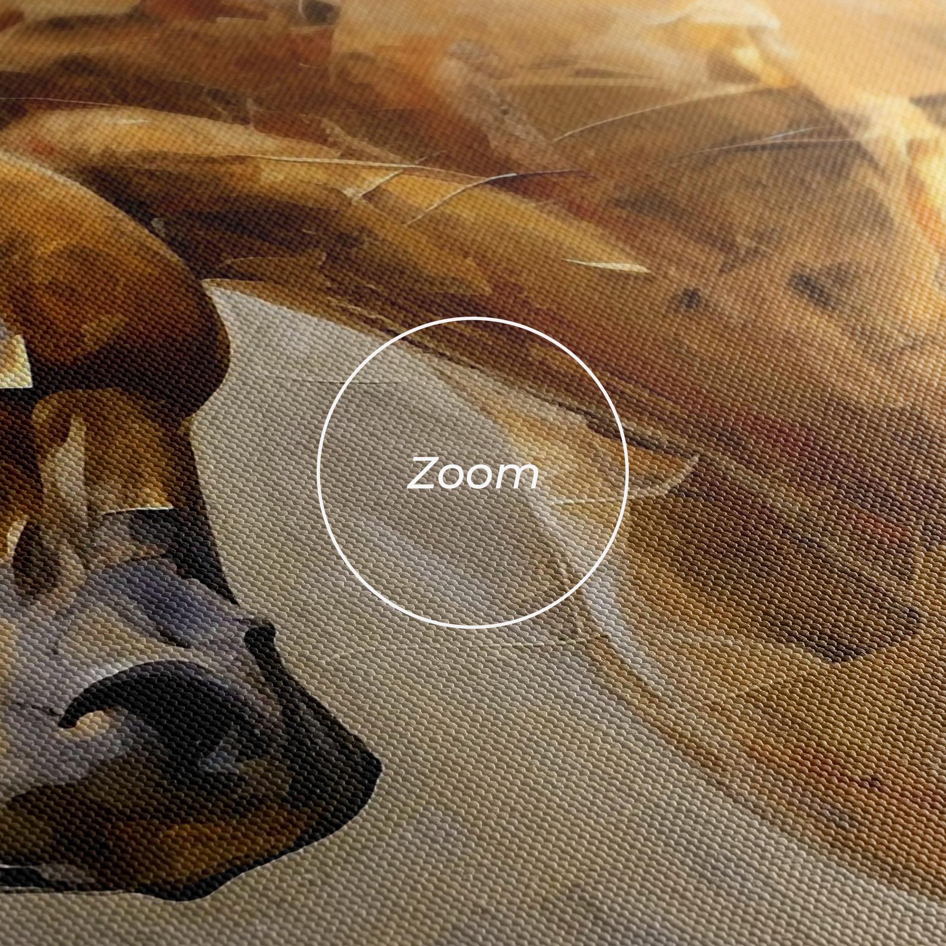 Leinwandbild Light Brown Horse mockup 3