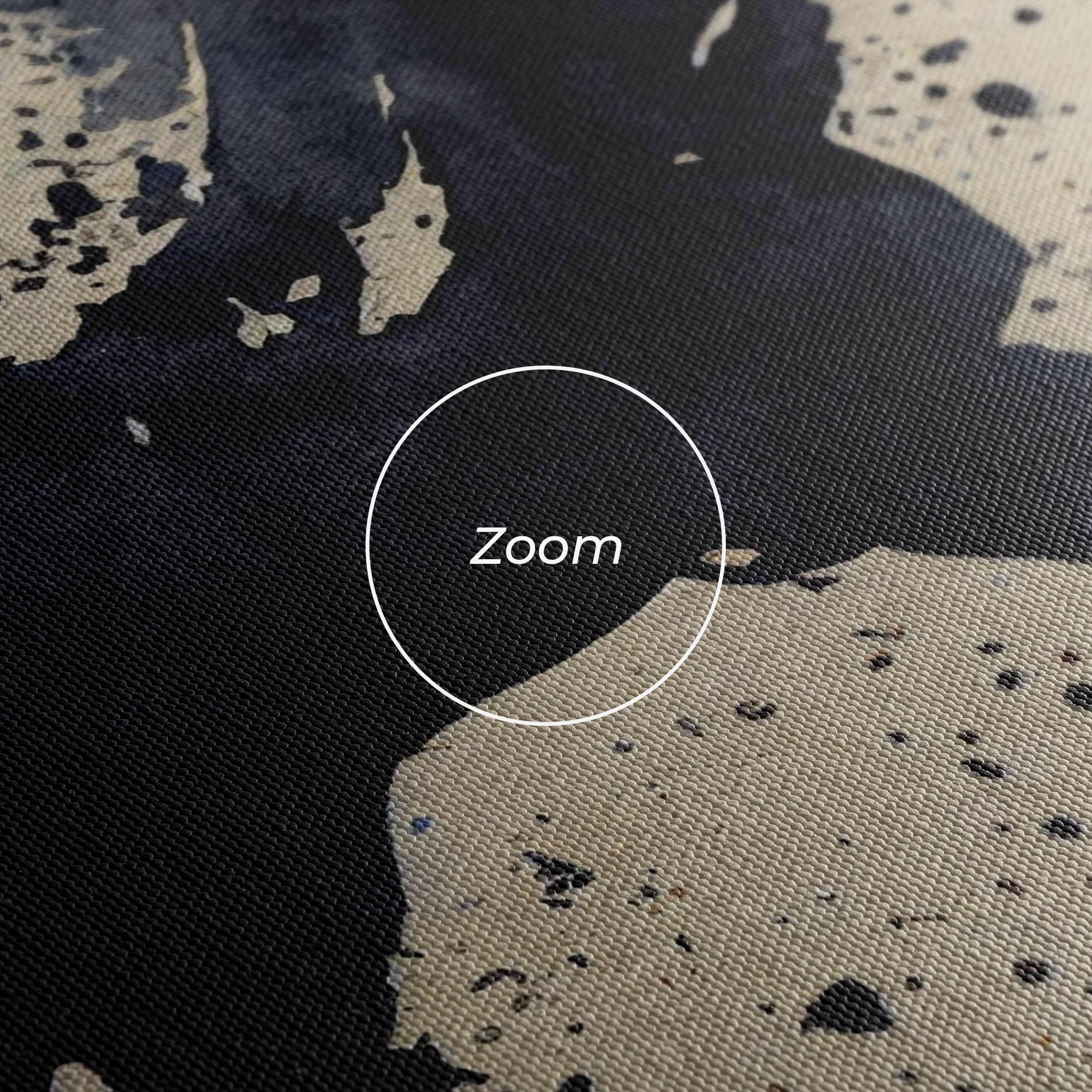 Leinwandbild Watercolor Black Horse mockup 3