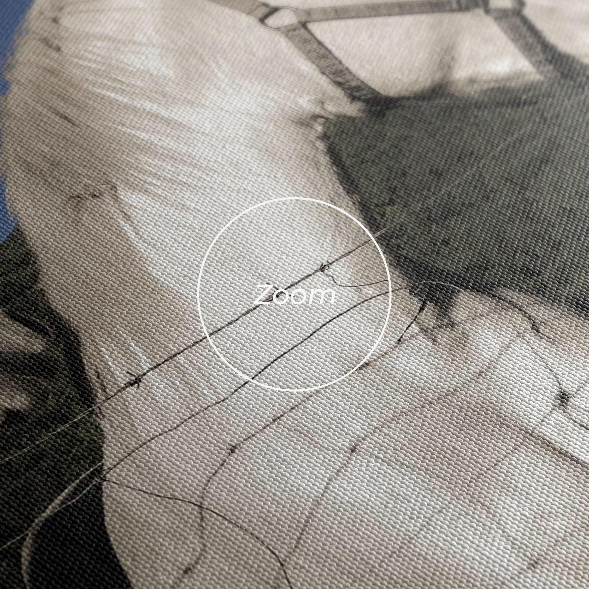 Leinwandbild White Grey Horse mockup 3