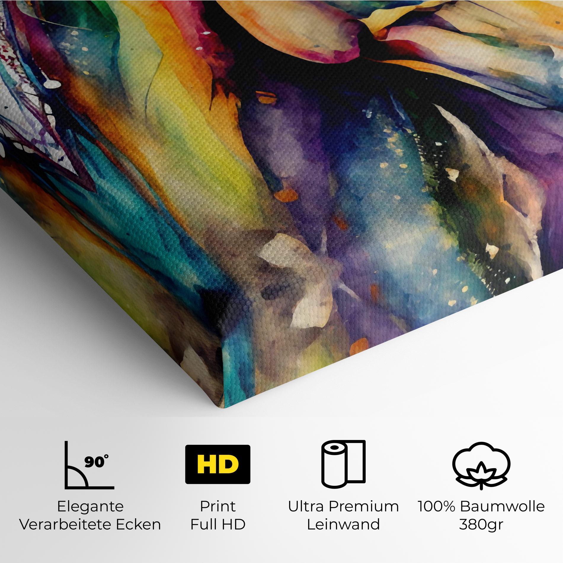 Leinwandbild Colorful Horse mockup 4