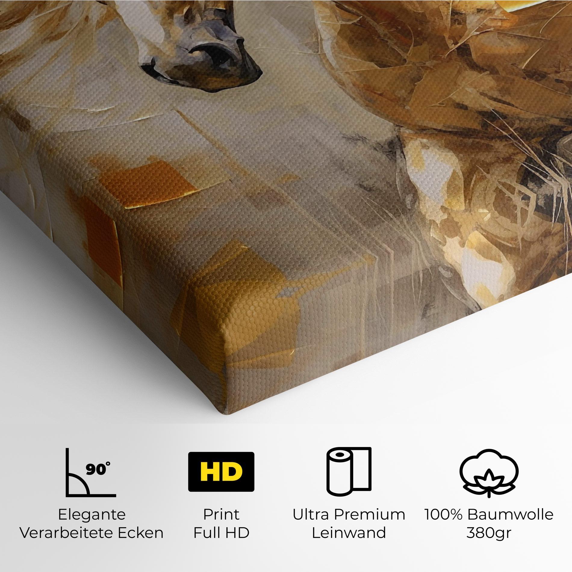 Leinwandbild Light Brown Horse mockup 4