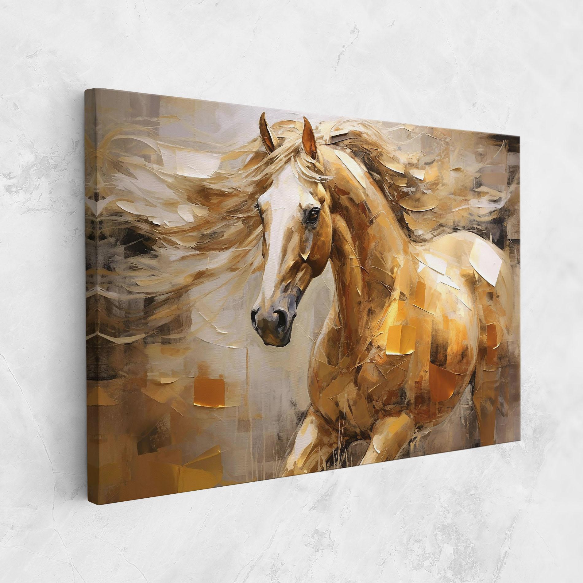 Leinwandbild Light Brown Horse mockup 1