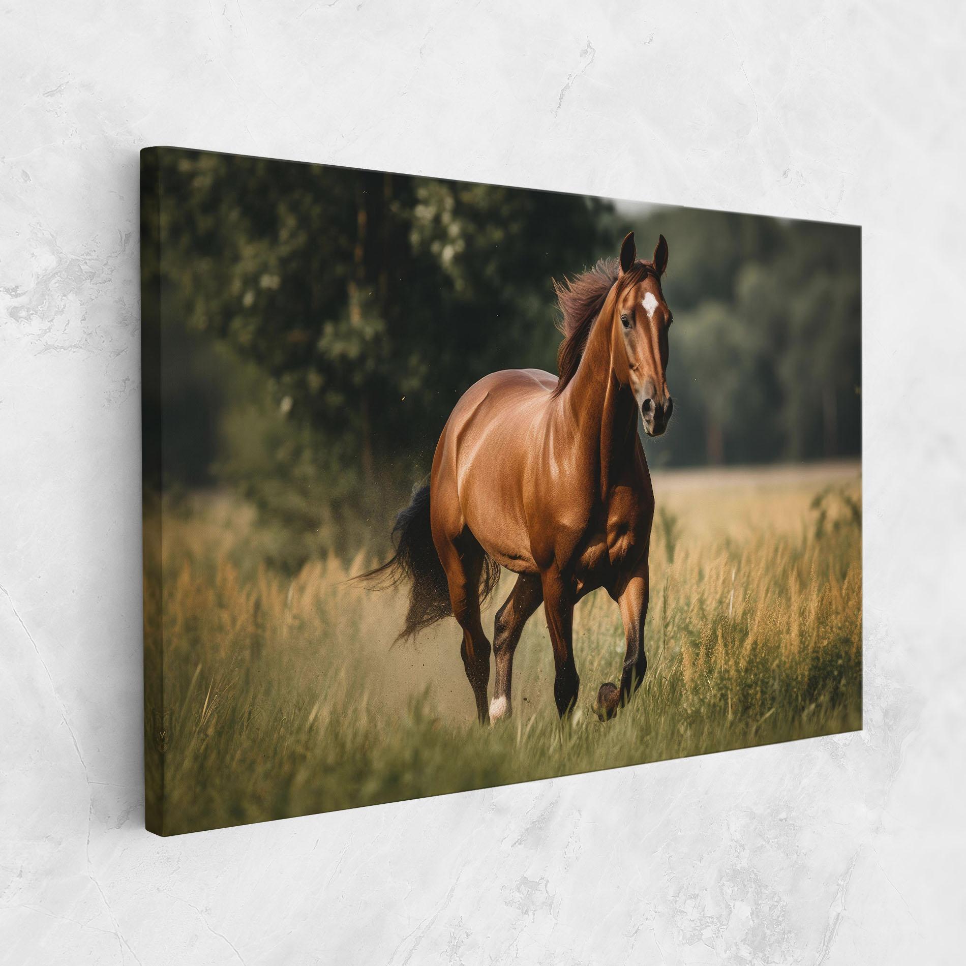 Leinwandbild Wild Horse Running mockup 1