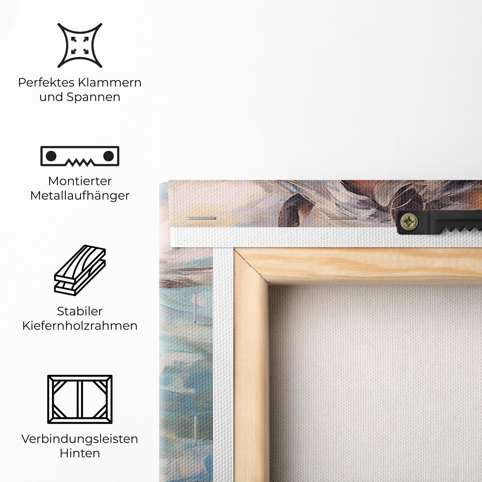 Leinwandbild Beautiful Brown Horse mockup 5