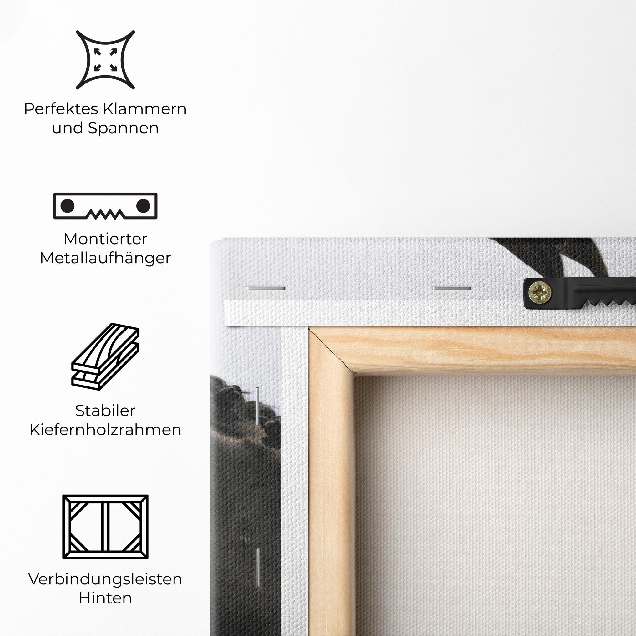 Leinwandbild Big Ear Horse mockup 5