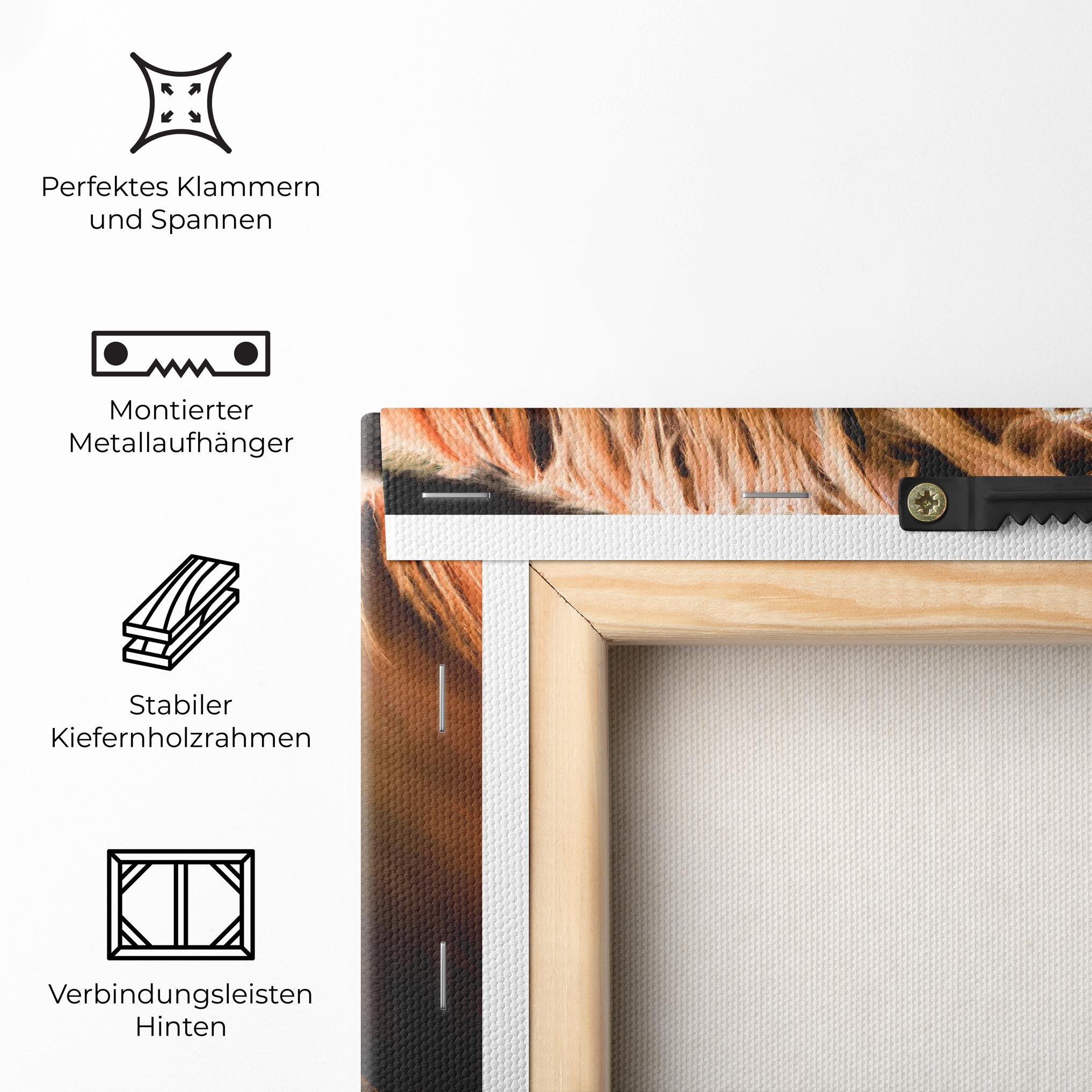 Leinwandbild Digital Painted Horse mockup 5