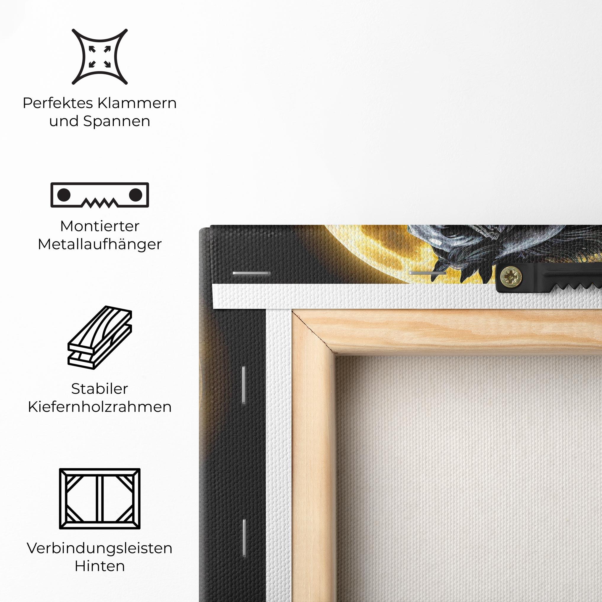 Leinwandbild Gold Moon Horse mockup 5