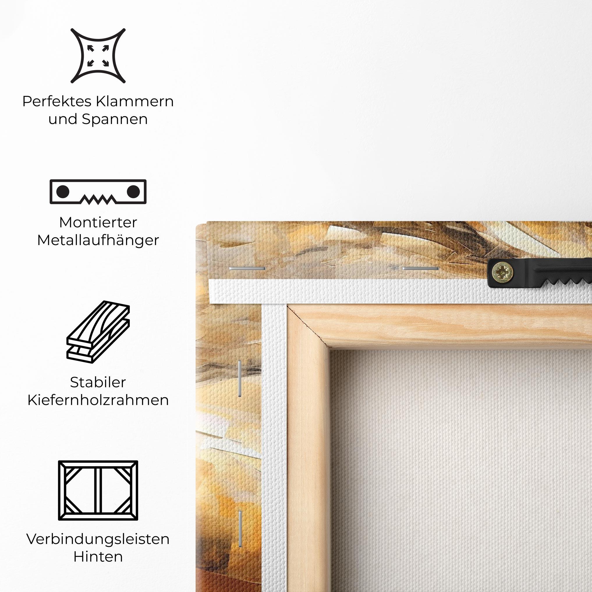 Leinwandbild Light Brown Horse mockup 5