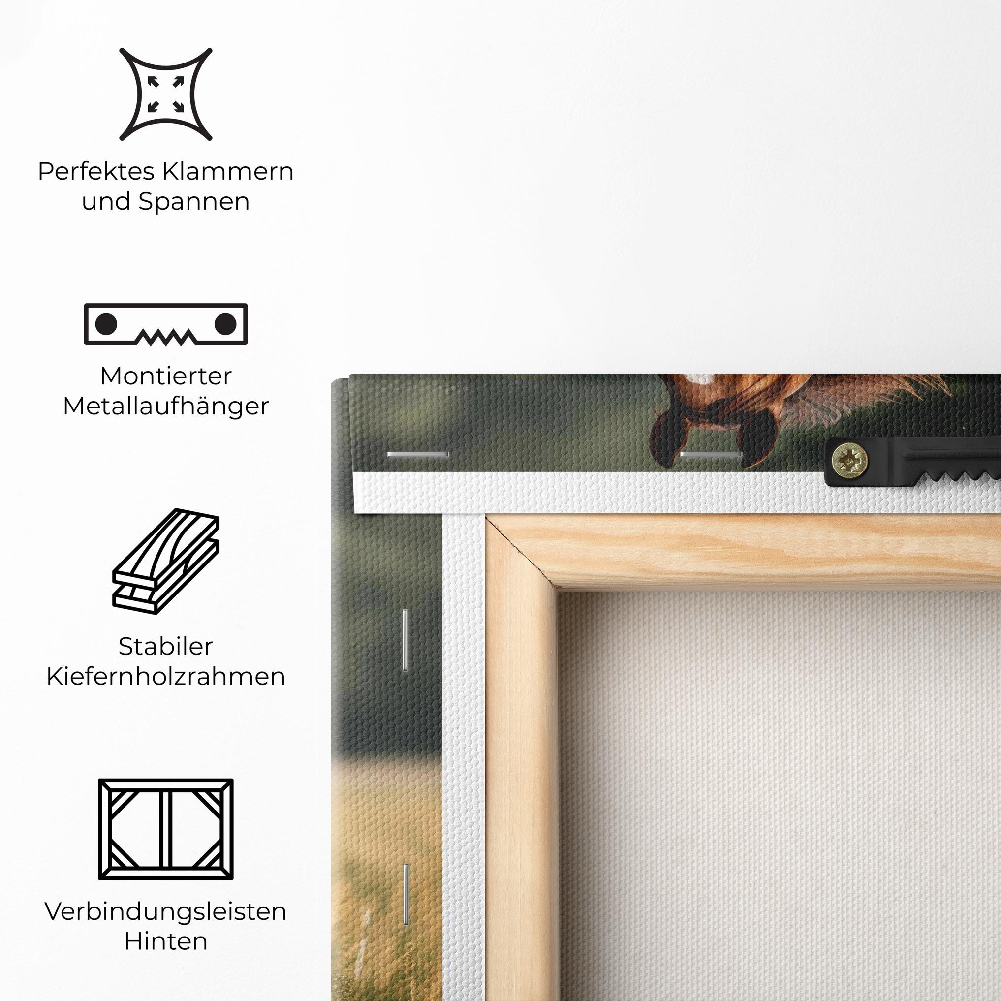Leinwandbild Wild Horse Running mockup 5