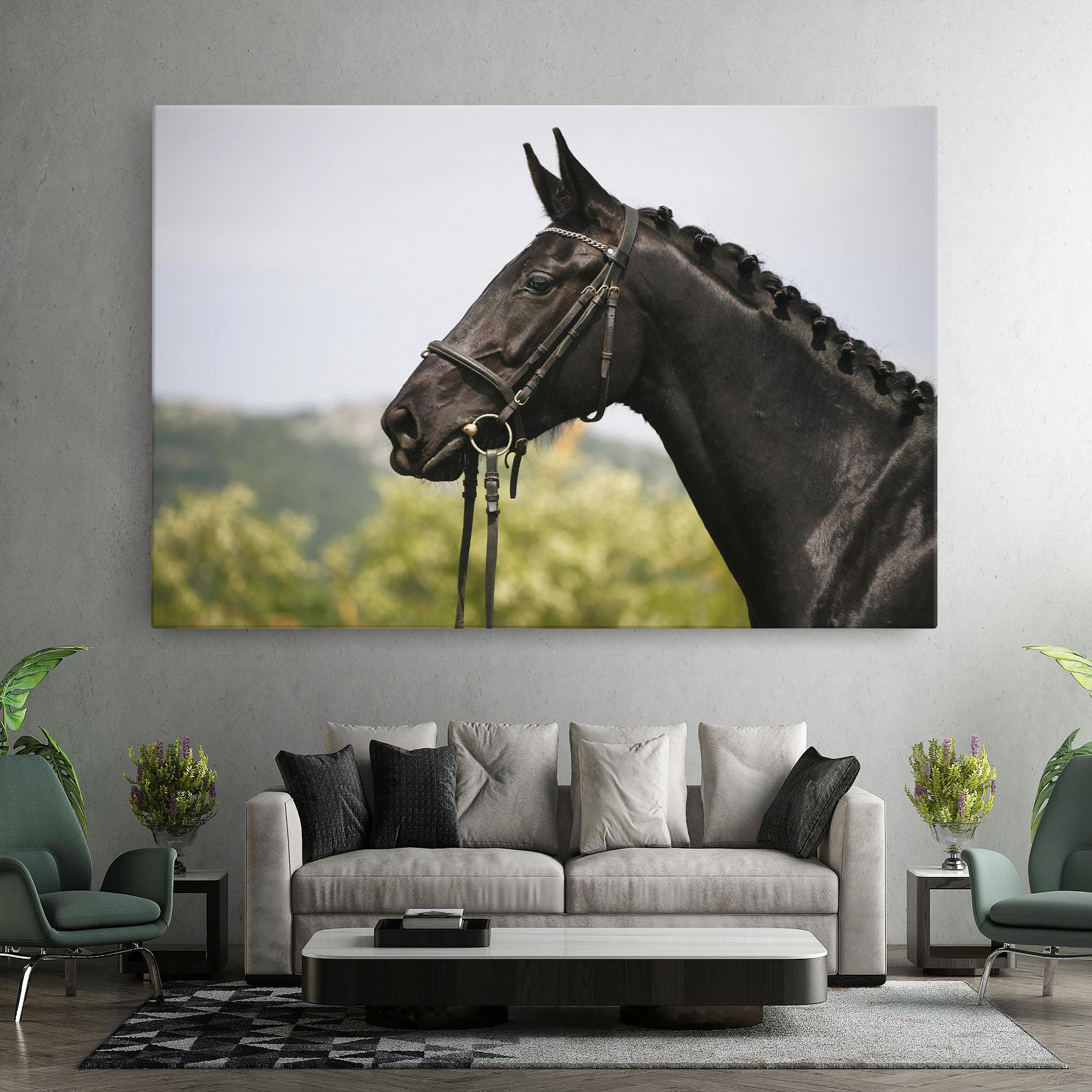 Leinwandbild Big Ear Horse mockup 7