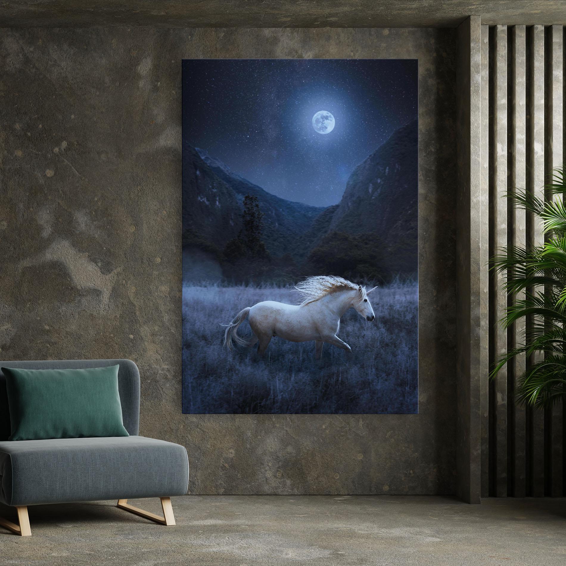 Leinwandbild Blue Moon Unicorn mockup 7
