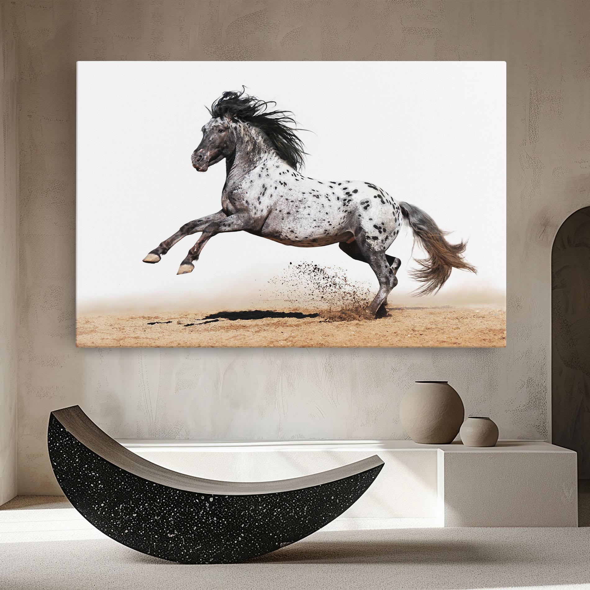 Leinwandbild Appaloosa Horse Running mockup 8