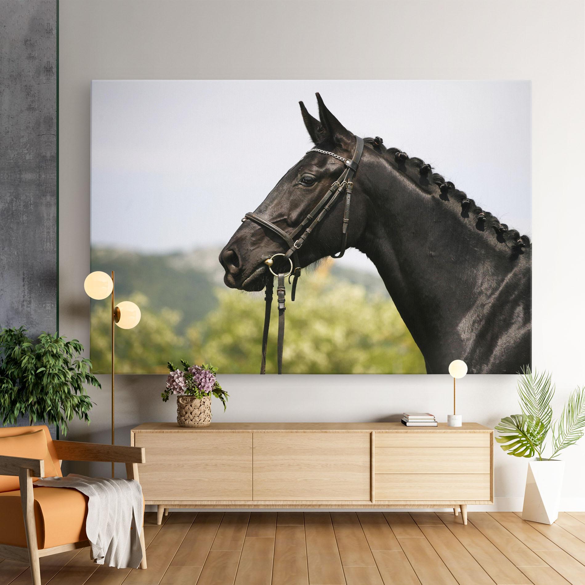 Leinwandbild Big Ear Horse mockup 9