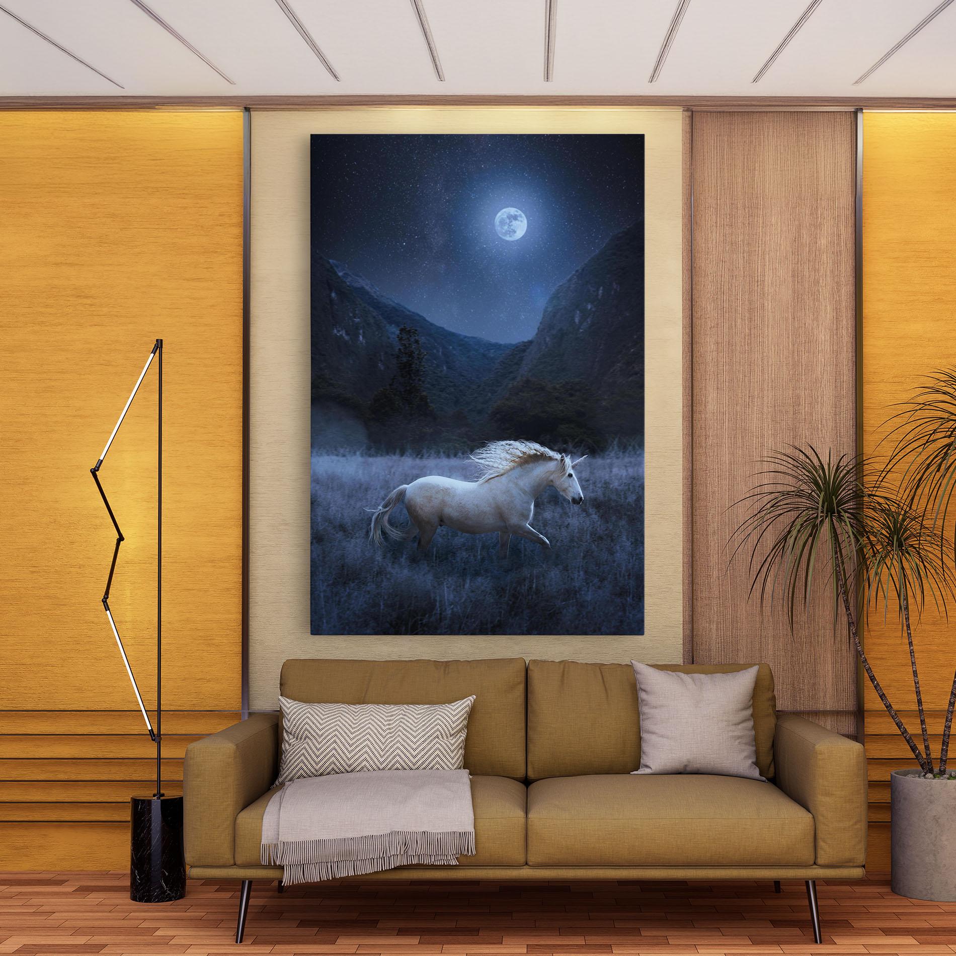 Leinwandbild Blue Moon Unicorn mockup 9