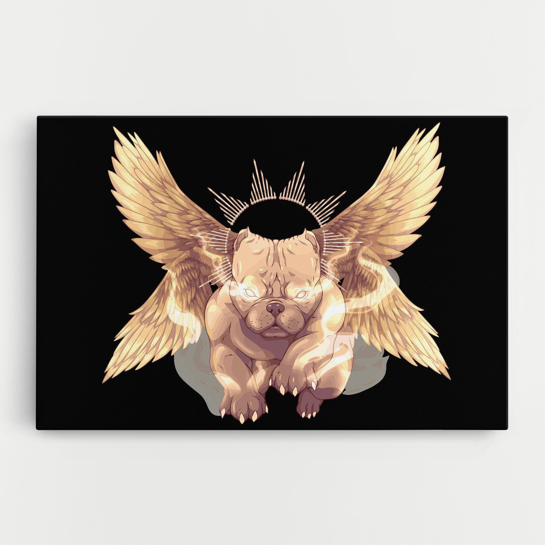 Leinwandbild Angel Dog mockup 0