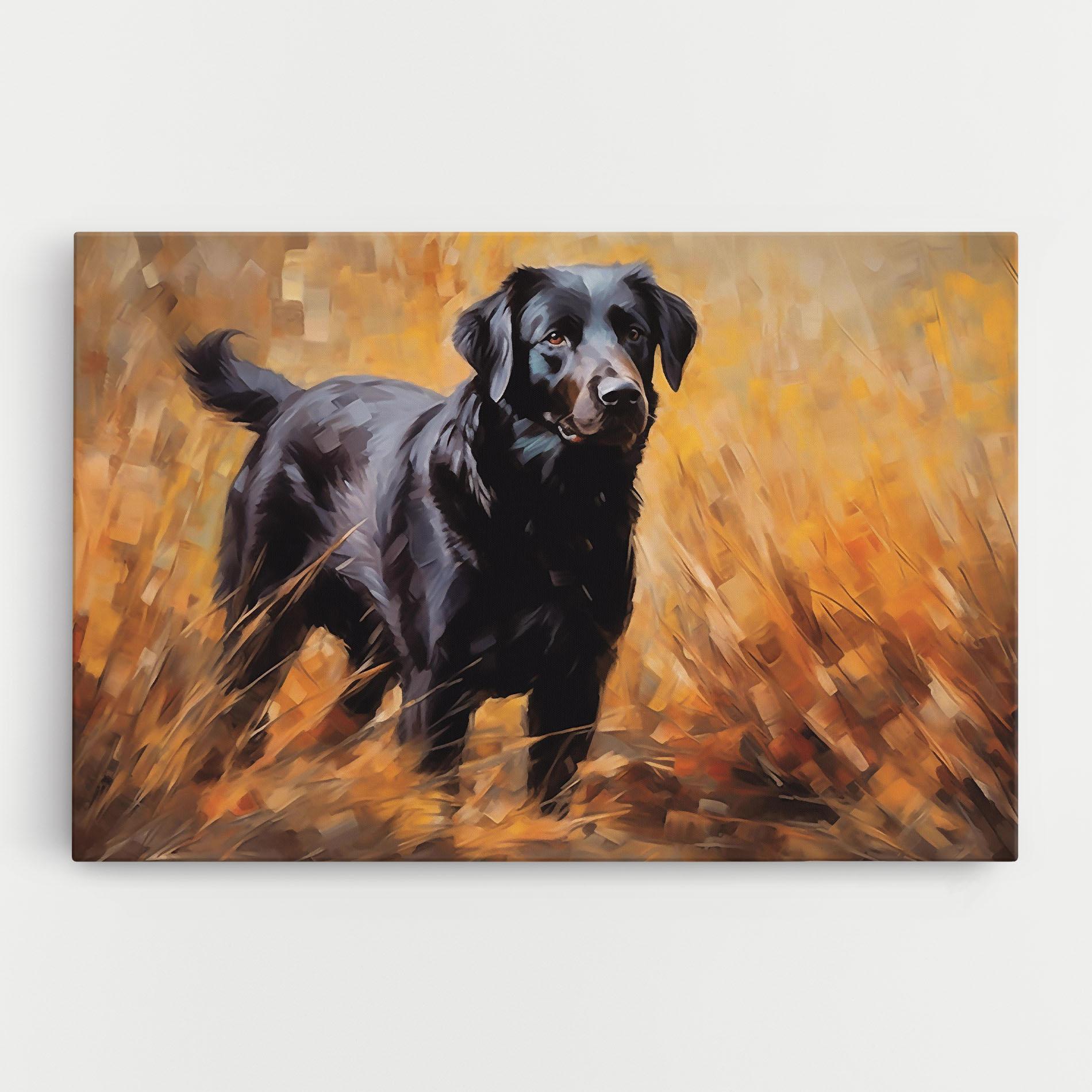 Leinwandbild Black Pretty Dog mockup 0