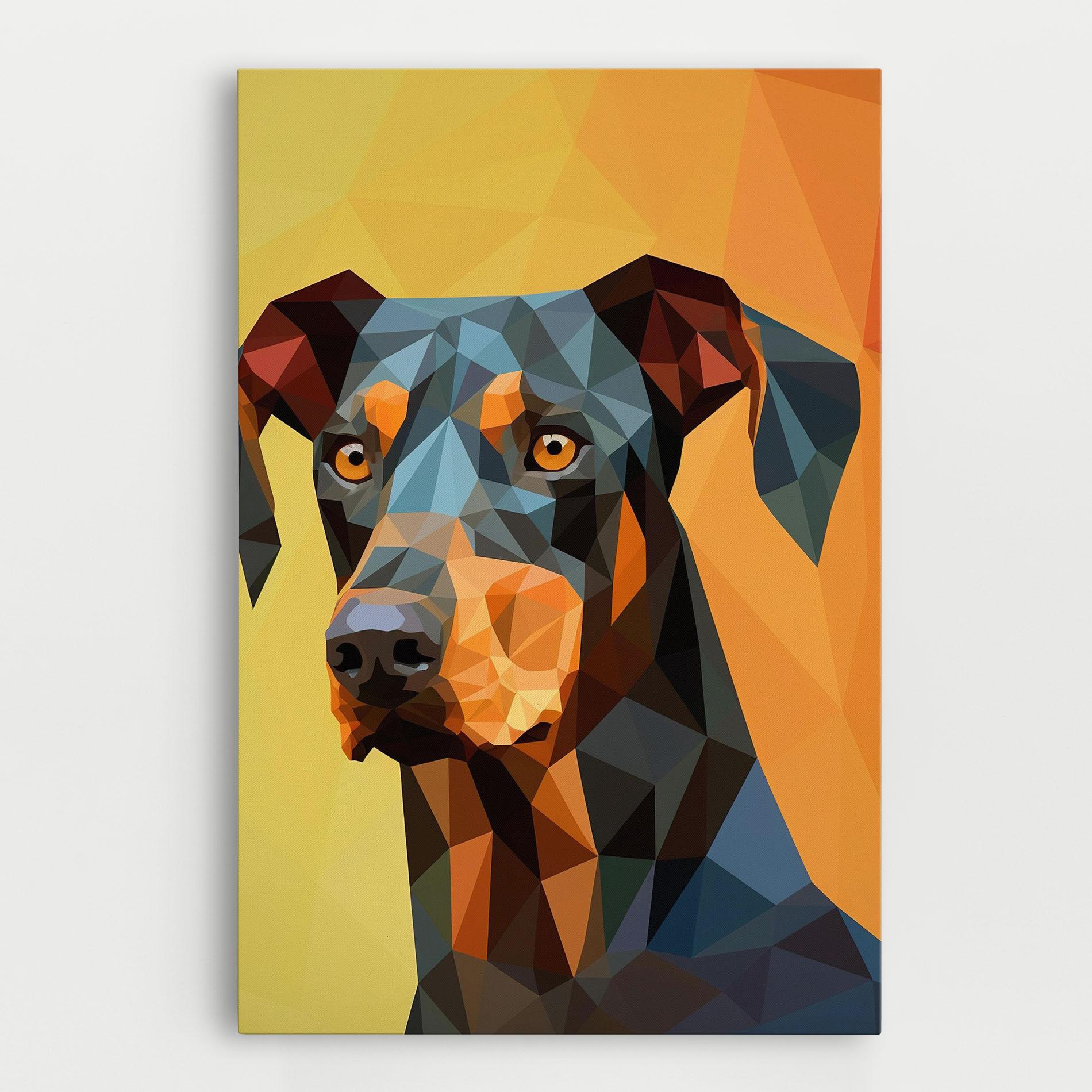 Leinwandbild Digital Art Dog mockup 0