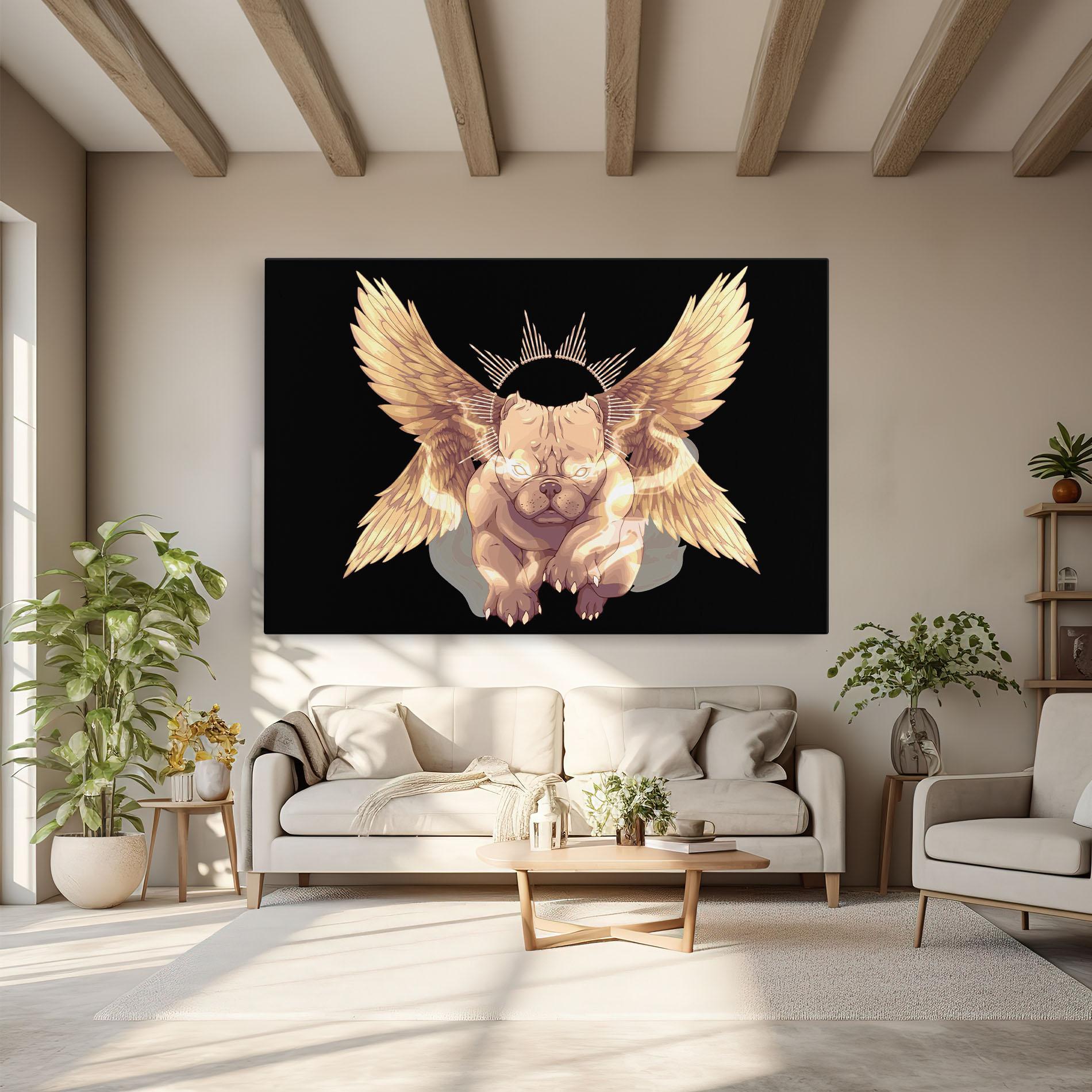 Leinwandbild Angel Dog mockup 6