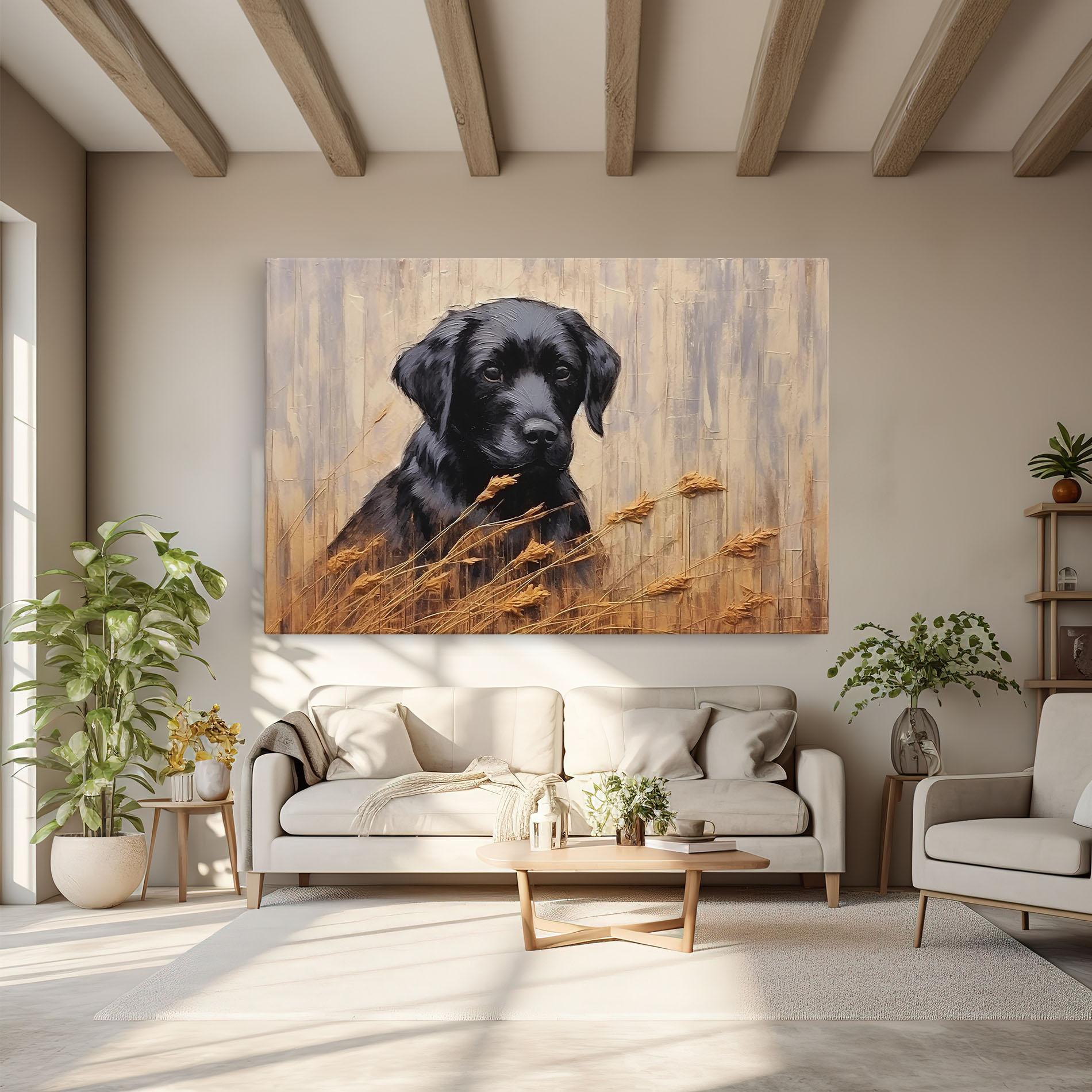 Leinwandbild Black Dog Art mockup 6