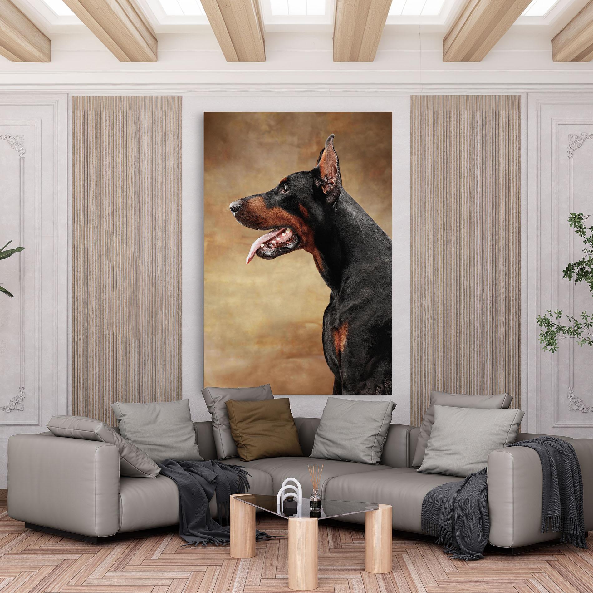 Leinwandbild Doberman Pinscher mockup 6