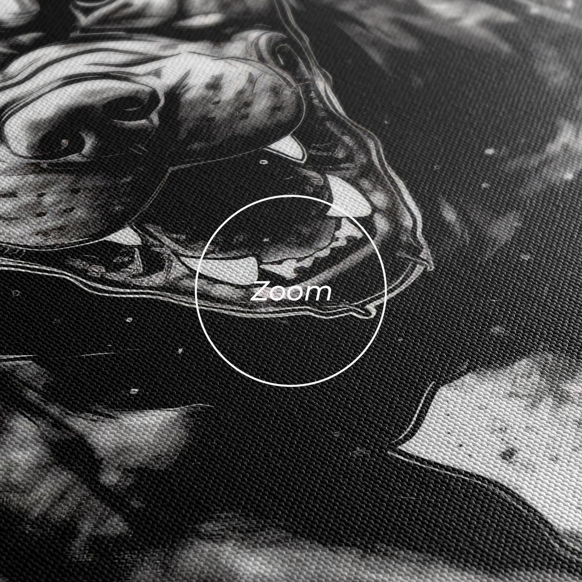 Leinwandbild Angry Dog Jump mockup 3