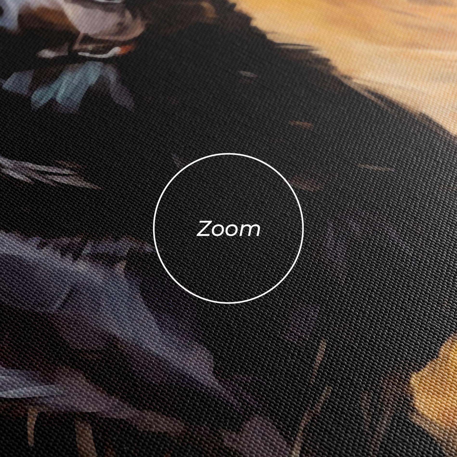 Leinwandbild Black Pretty Dog mockup 3