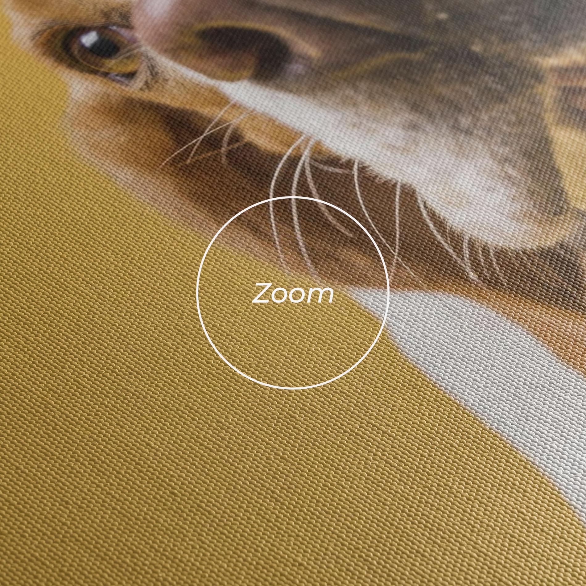 Leinwandbild Dog Eating Bone mockup 3