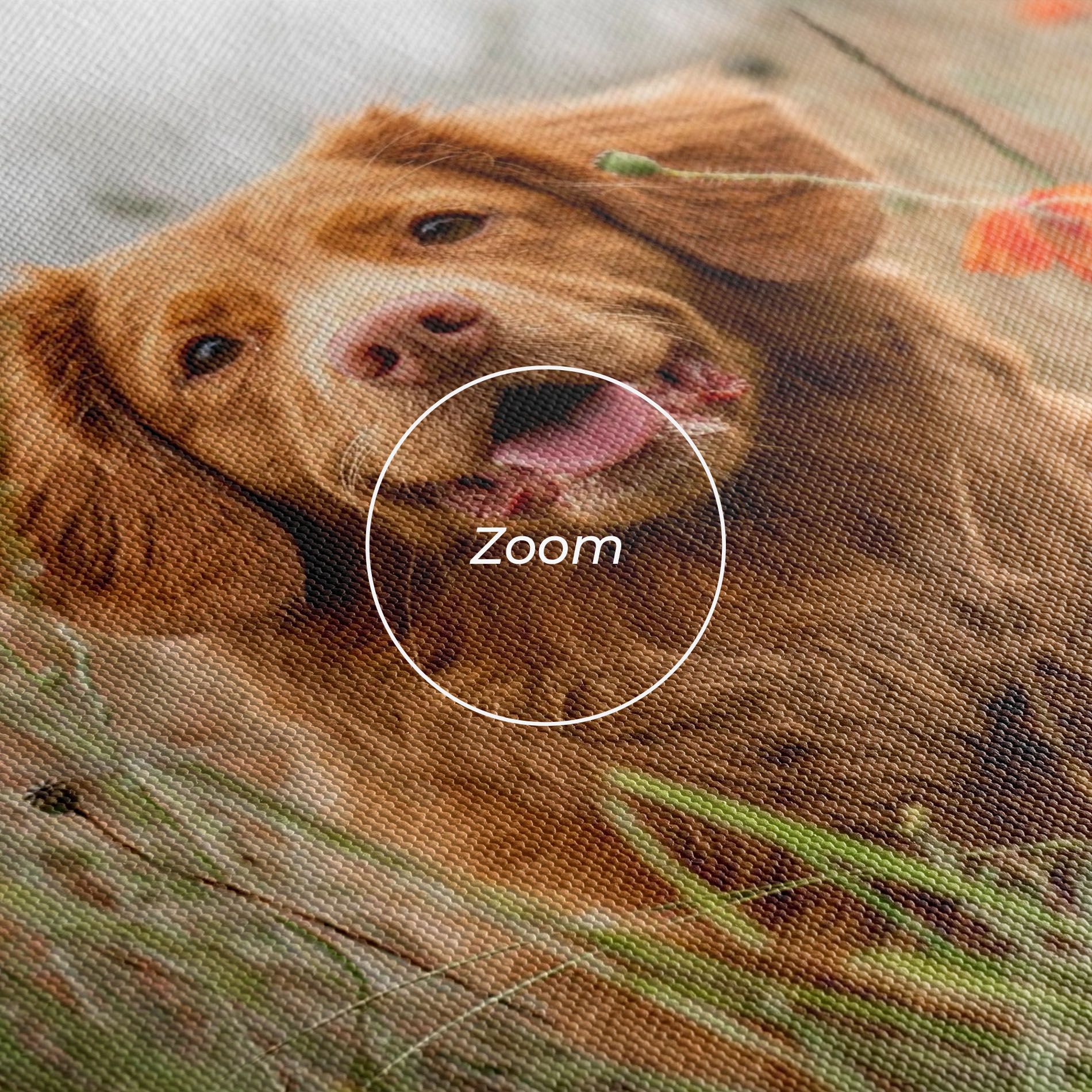 Red Flowers Dog mockup 3