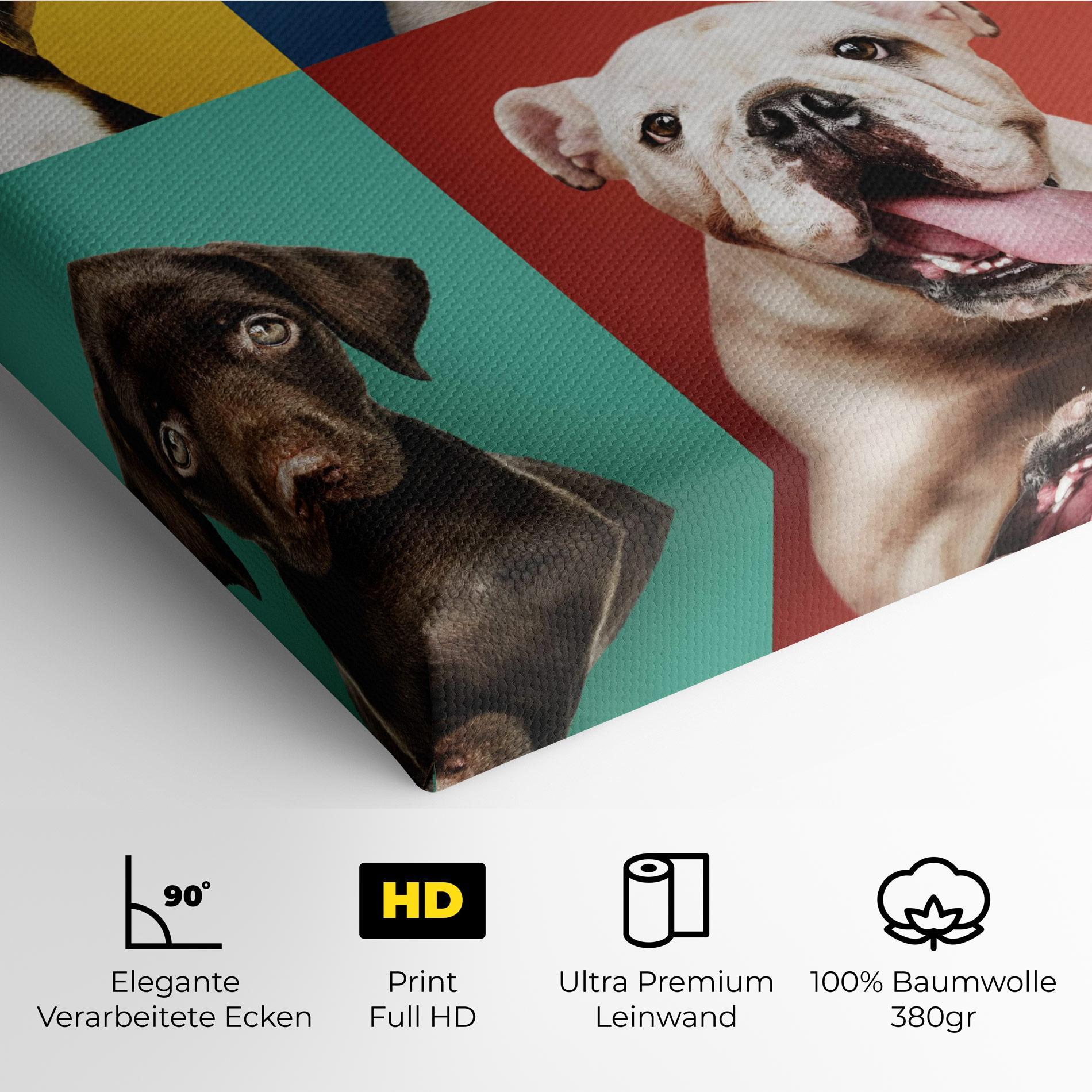 Leinwandbild Adorable Puppies Mix mockup 4
