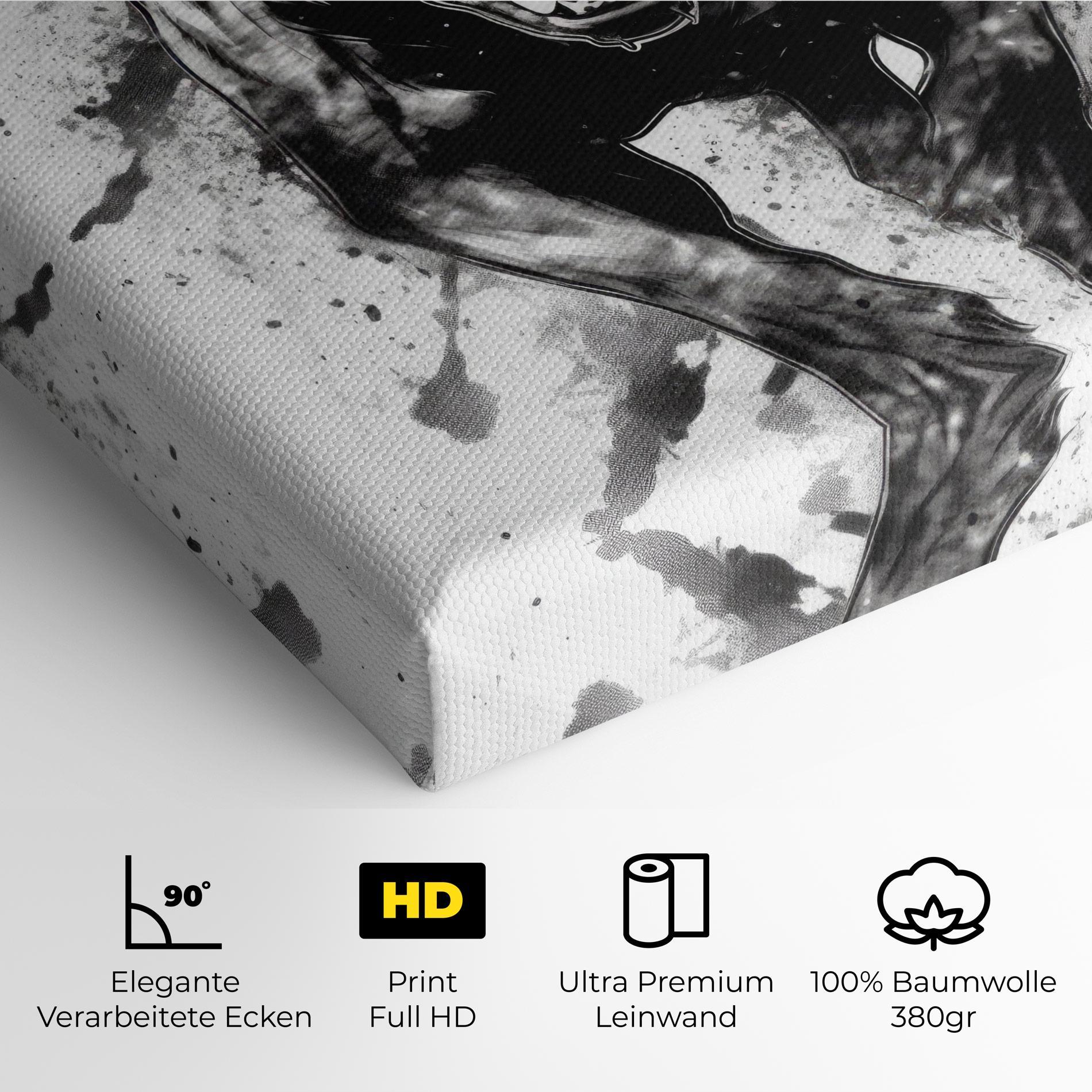 Leinwandbild Angry Dog Jump mockup 4