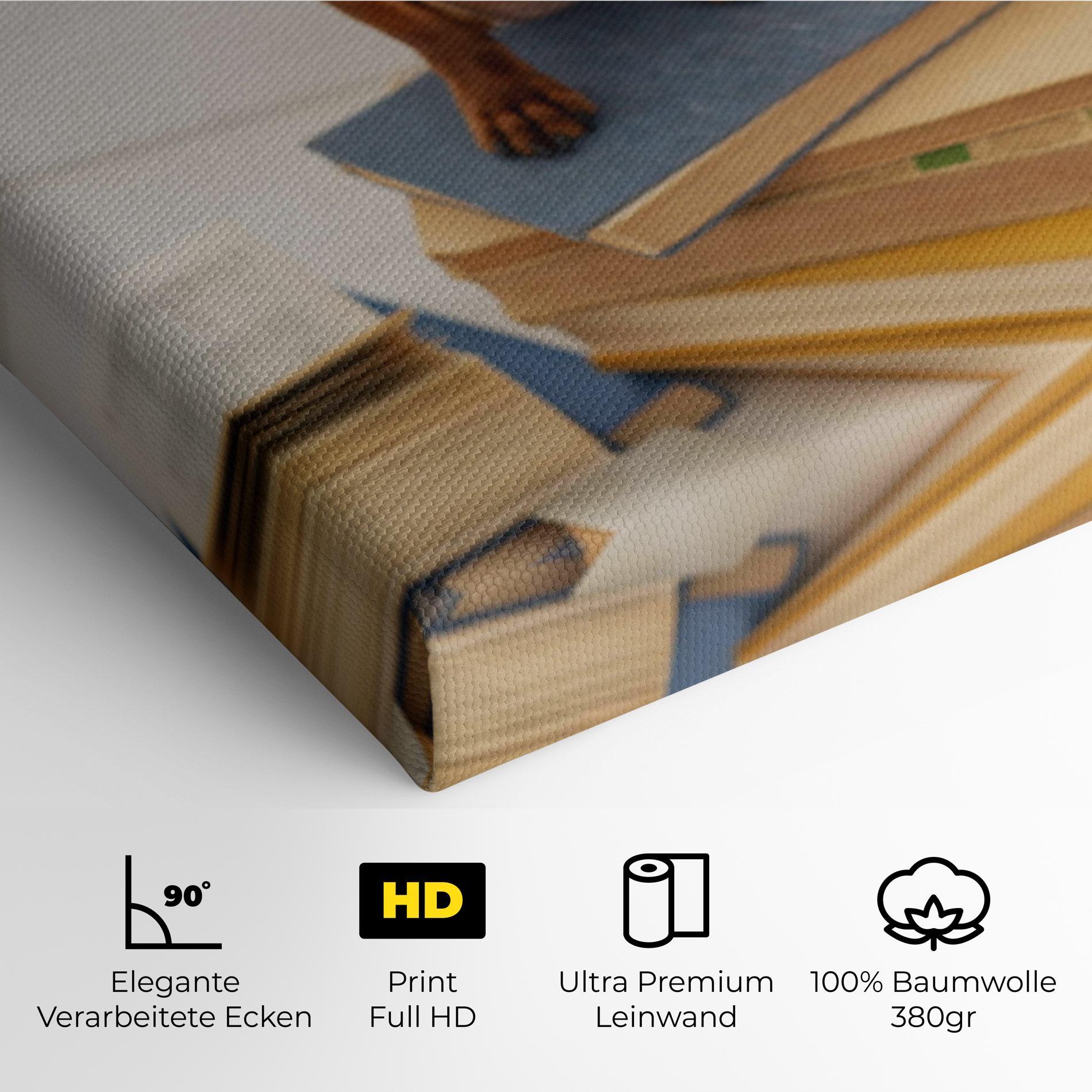 Leinwandbild Books Cute Dog mockup 4