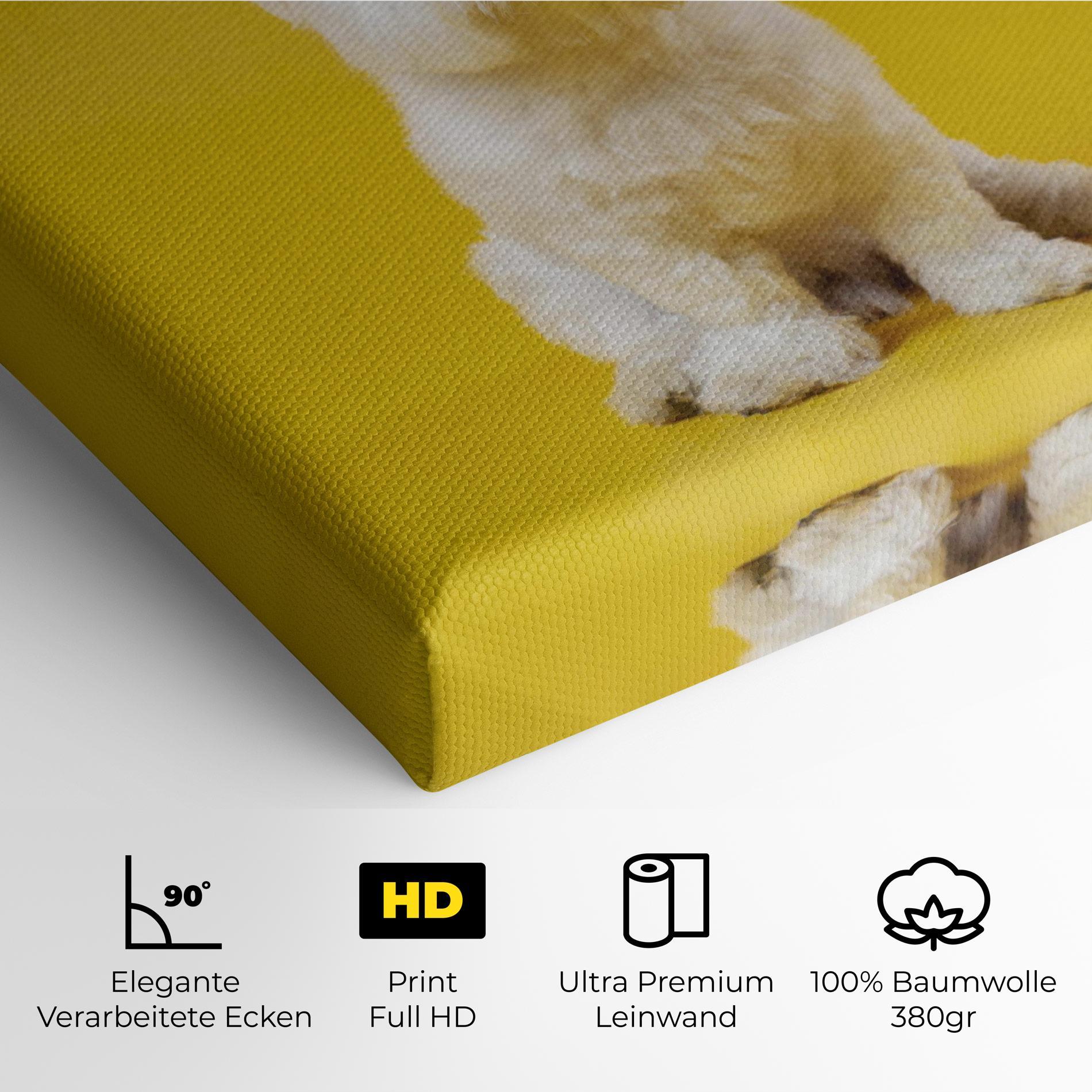 Leinwandbild Cute Little Dog mockup 4